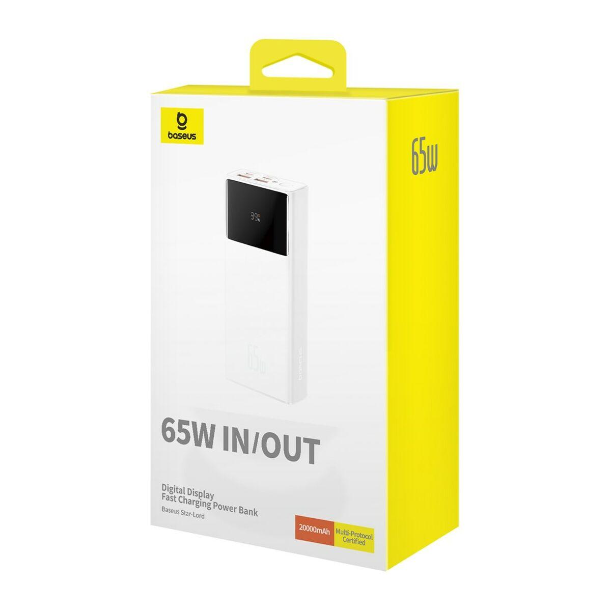 Powerbank Baseus P10022906213-00 Blanco 20000 mAh