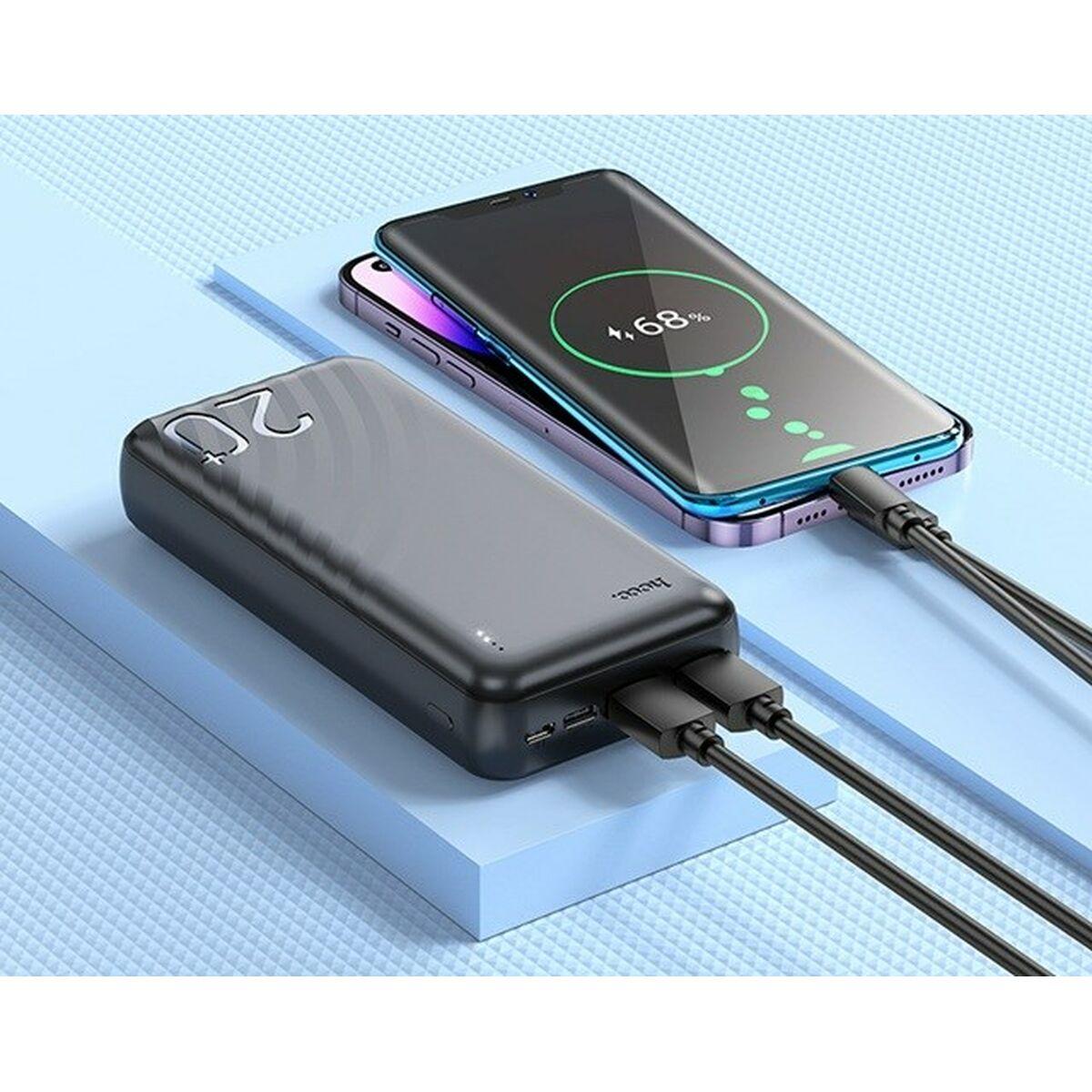 Powerbank Hoco J123A black Negro 20000 mAh