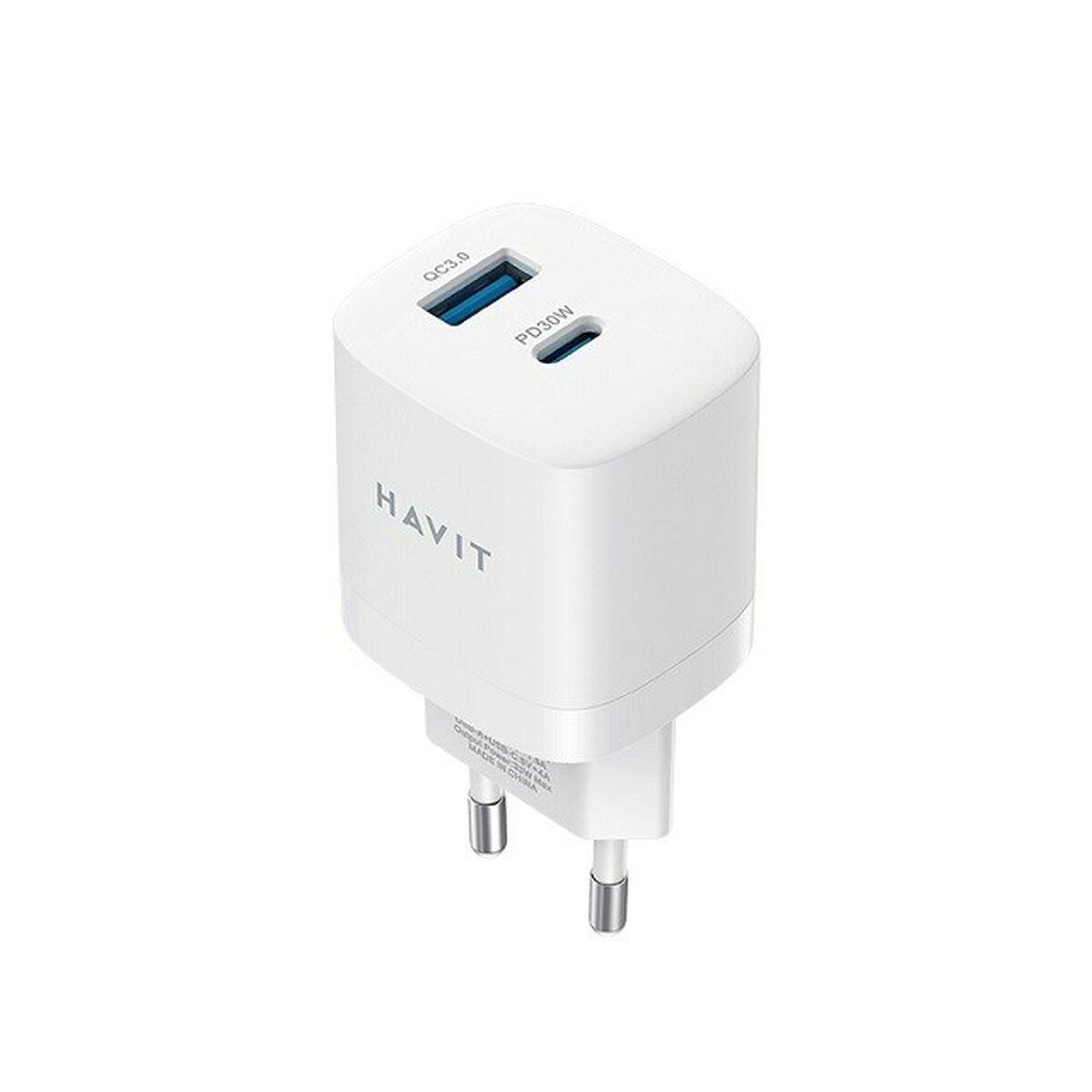 Cargador de Pared Havit UC30 EU Blanco