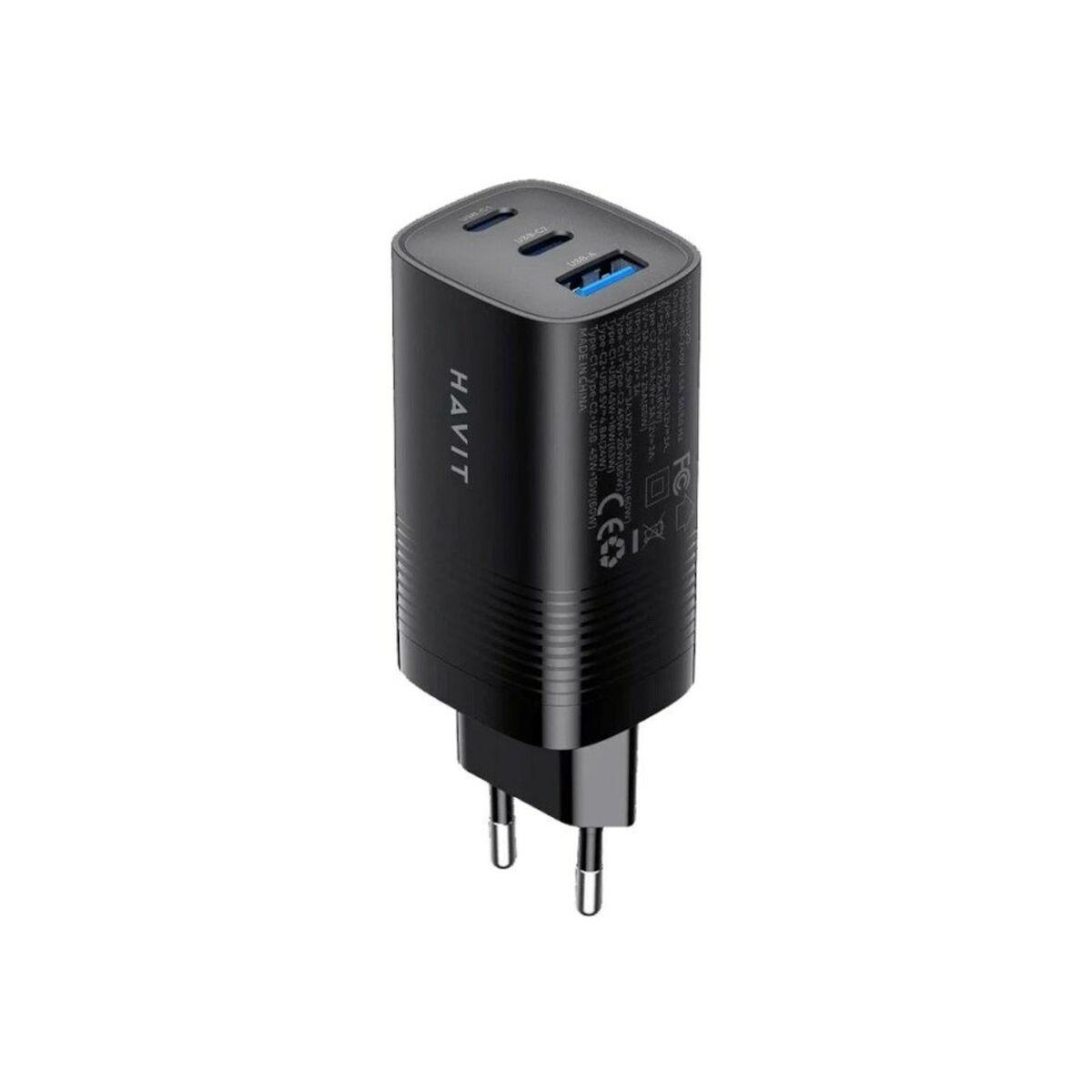 Cargador de Pared Havit UC20 EU Negro 65 W (1 unidad)