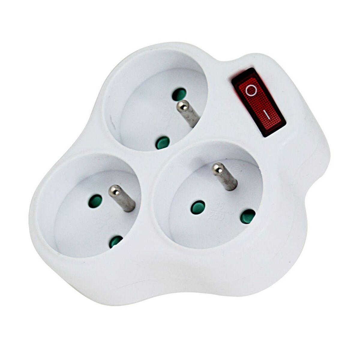 Ladrón de enchufe Esperanza ELK304W 3 Enchufes