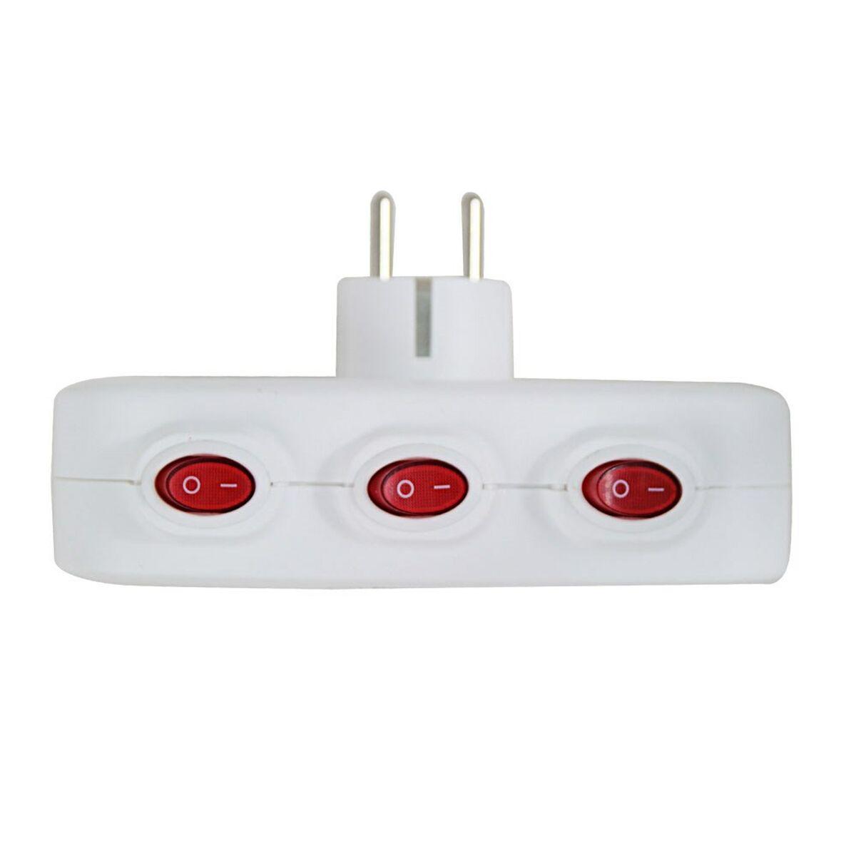 Ladrón de enchufe Esperanza ELK307W 3 Enchufes