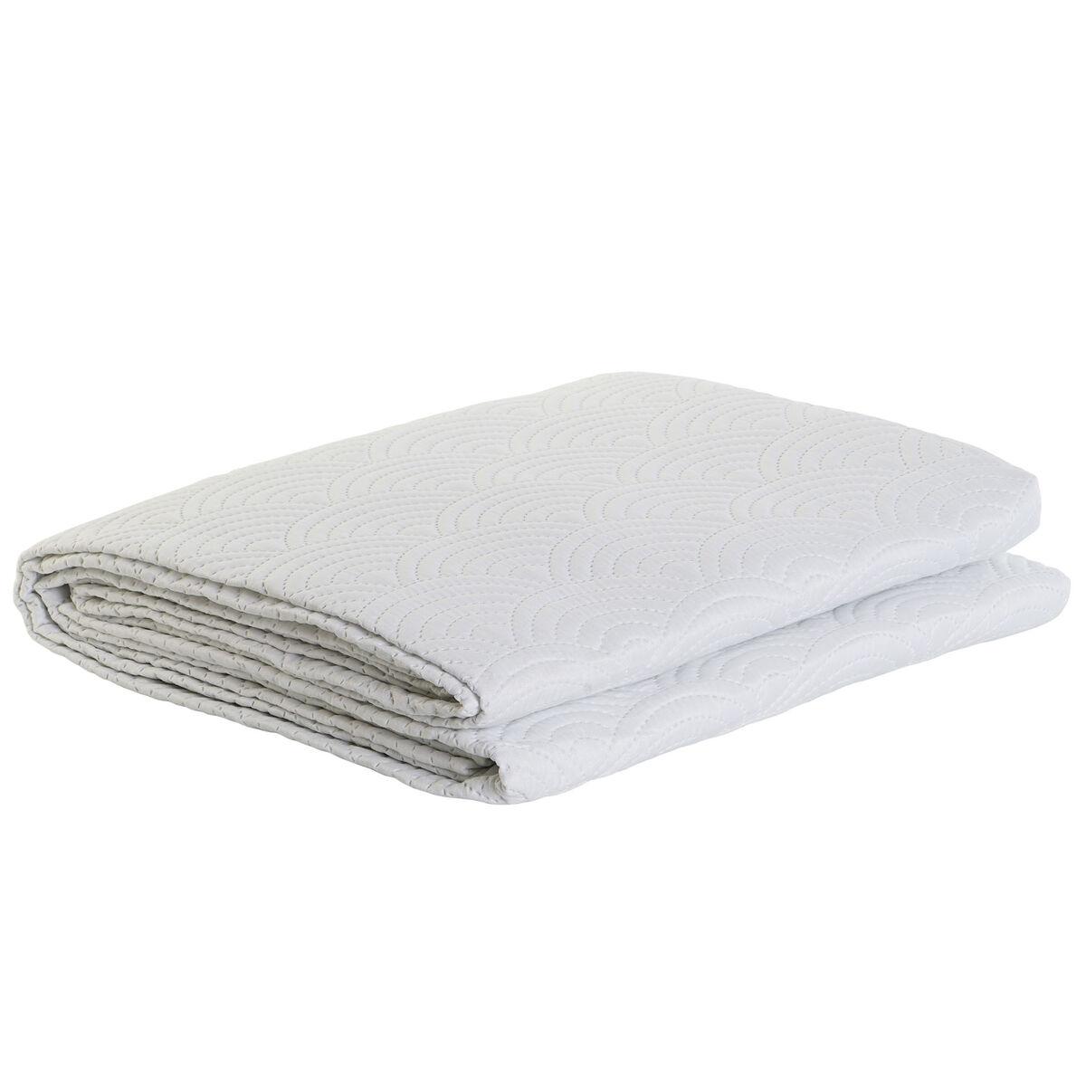 Colcha DKD Home Decor Blanco Cama de 90 Cama de 150 180 x 260 x 1 cm