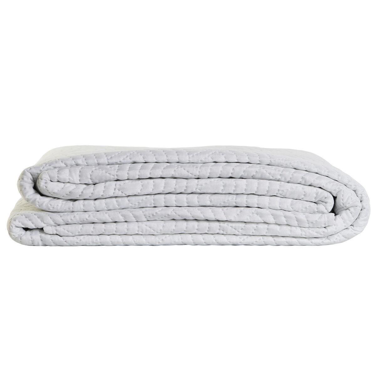 Colcha DKD Home Decor Blanco Cama de 90 Cama de 150 180 x 260 x 1 cm