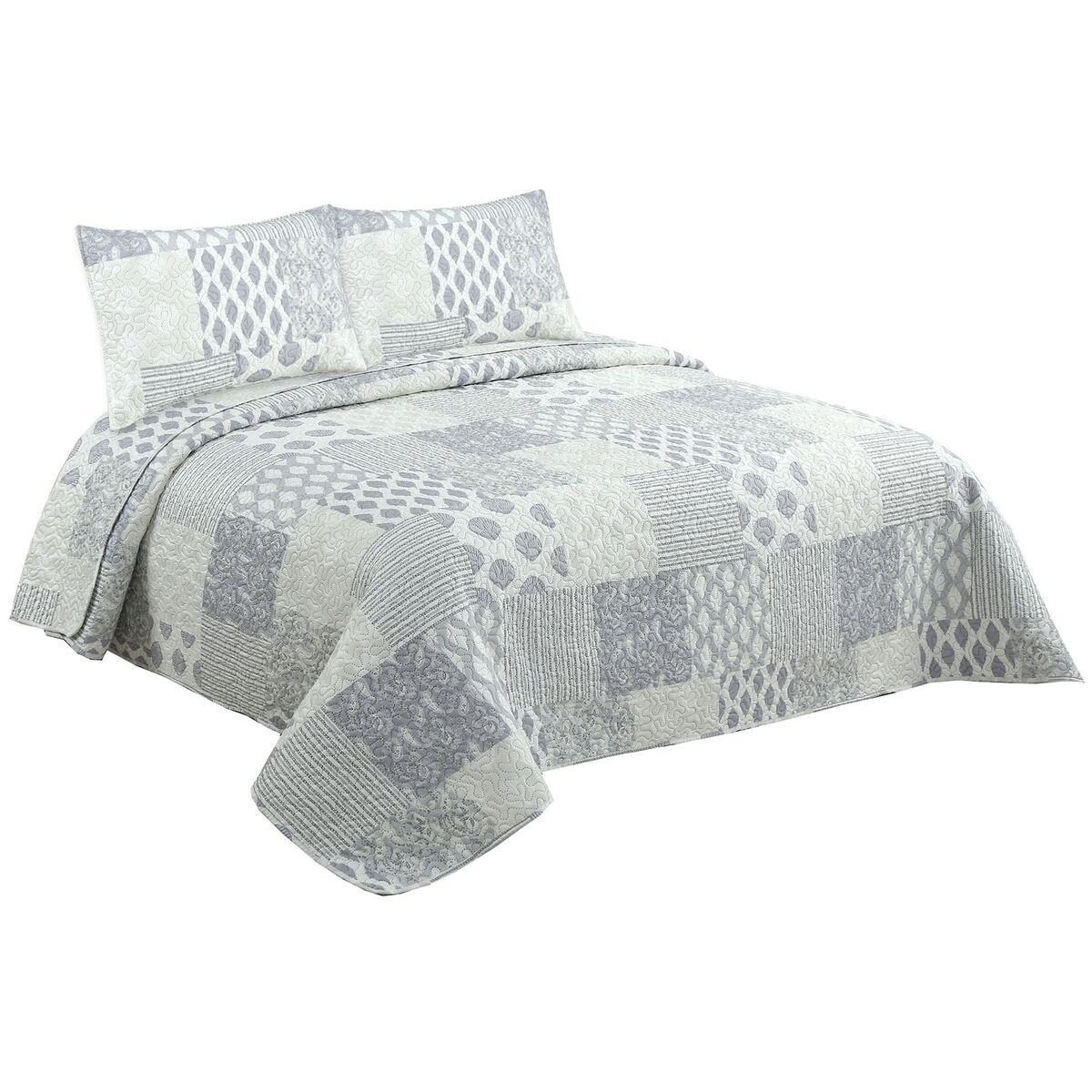 Colcha DKD Home Decor Beige Cama de 135/150 240 x 260 x 1 cm