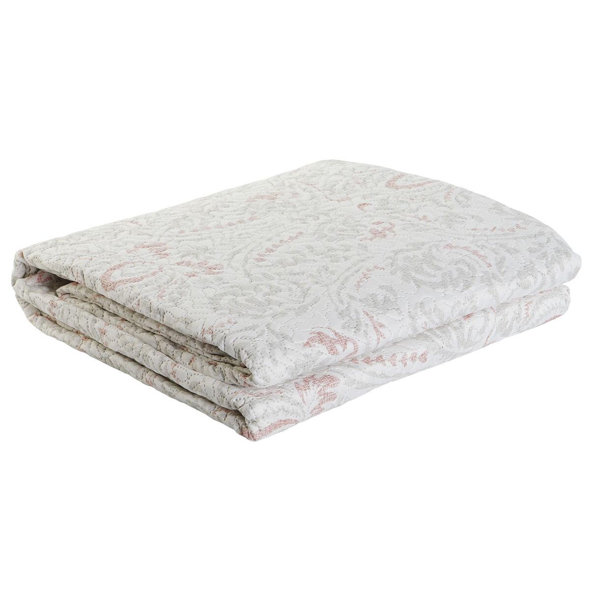 Colcha DKD Home Decor Marrón Beige Cama de 180 270 x 270 x 1 cm