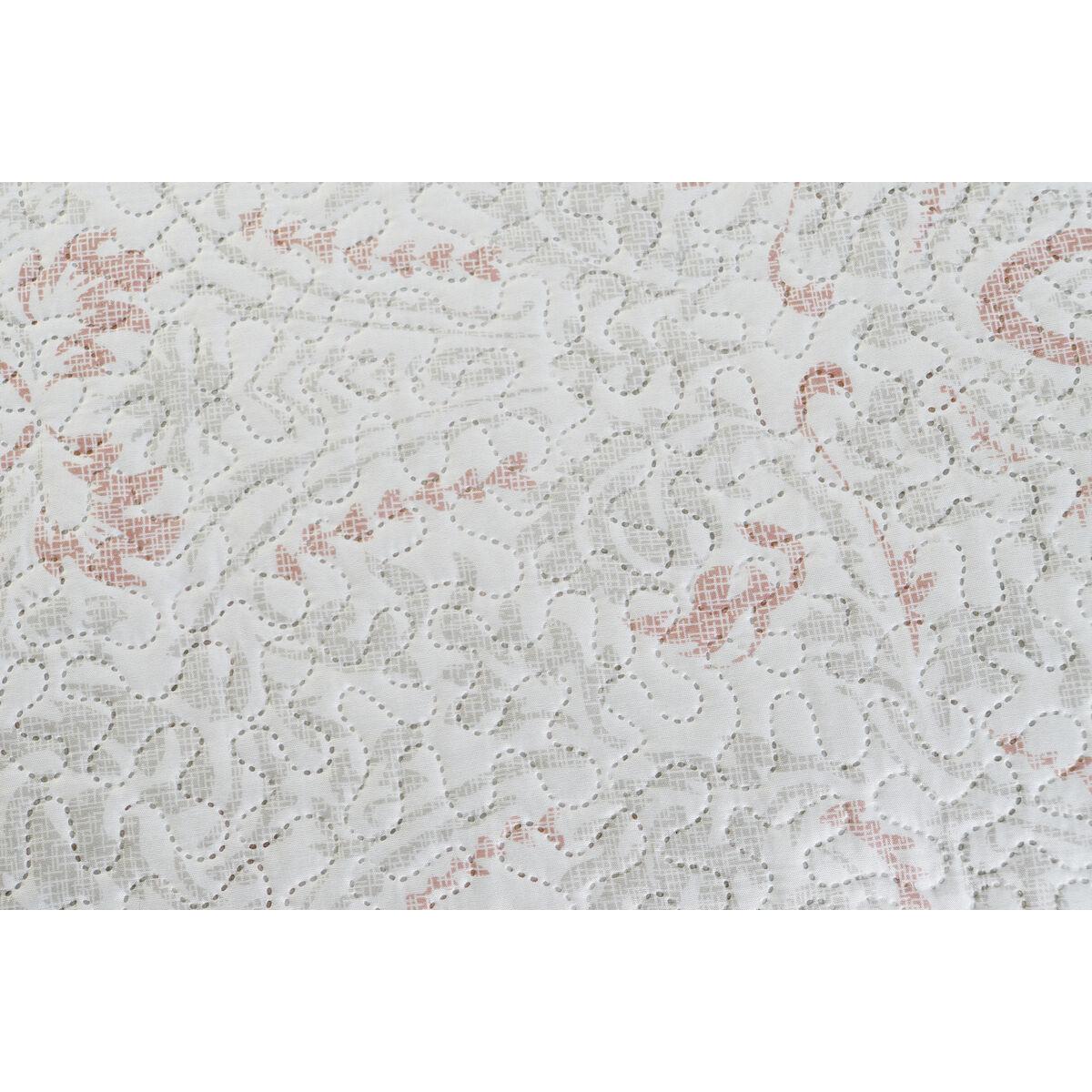Colcha DKD Home Decor Marrón Beige Cama de 180 270 x 270 x 1 cm