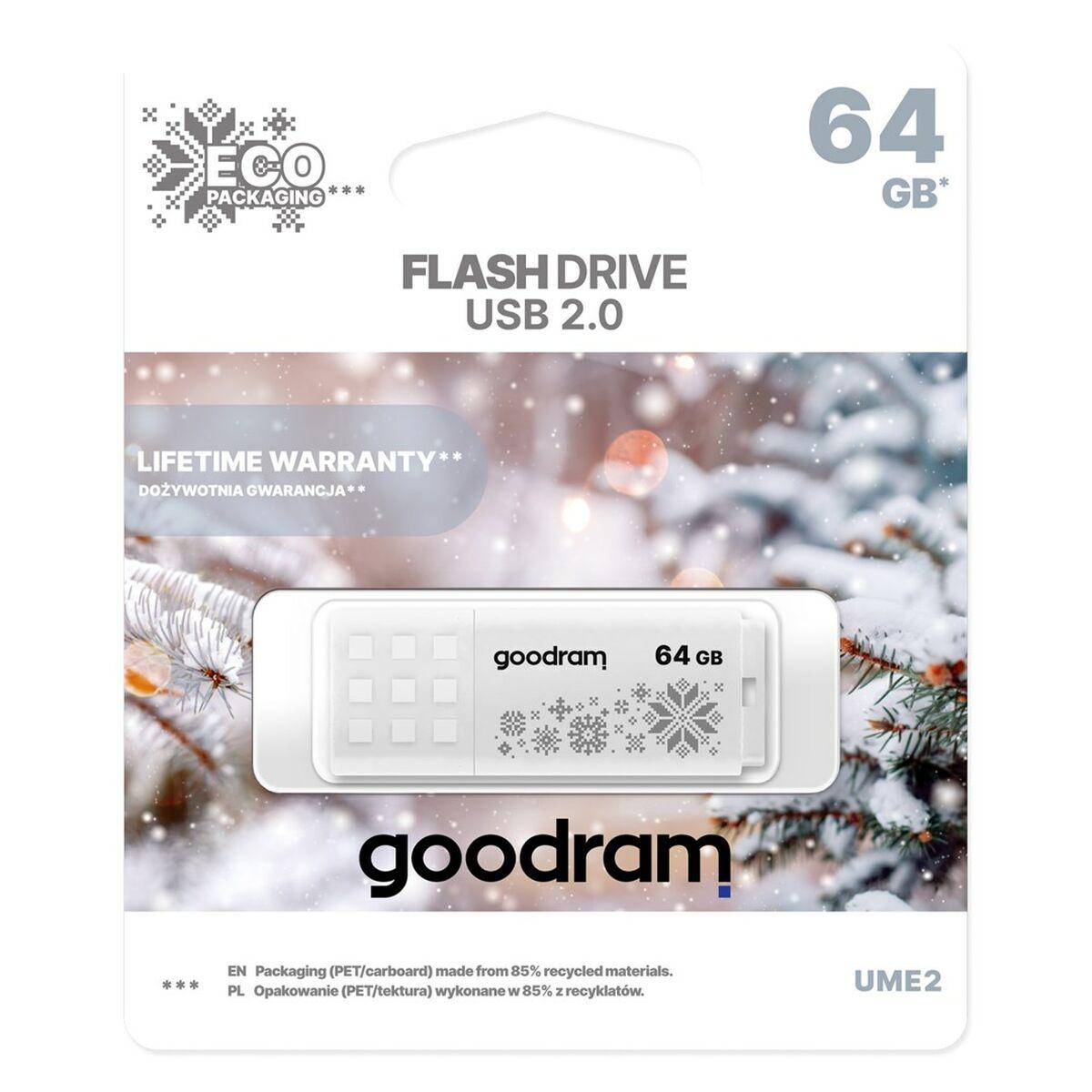 Memoria USB GoodRam UME2-0640W0R11-WI Blanco 64 GB