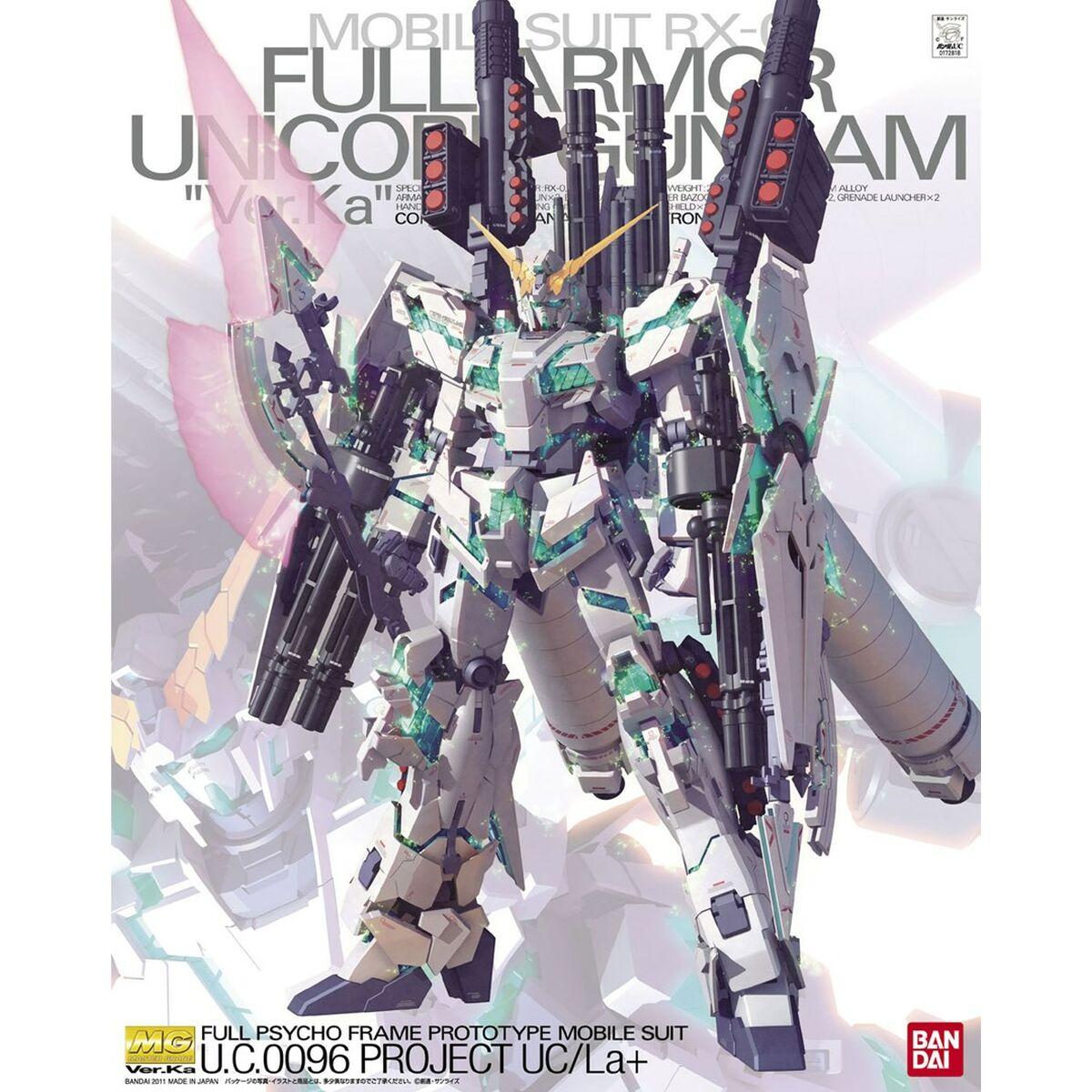 Figura Coleccionable Bandai MG 1/100 FULL ARMOR UNICORN GUNDAM VER. KA Plástico (Plástico)