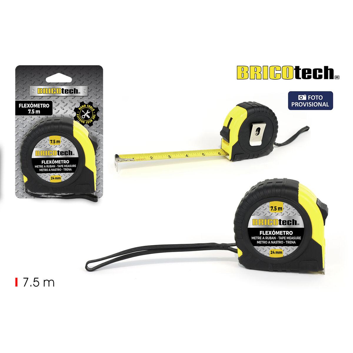 Flexómetro Bricotech (7,5 m) (36 Unidades)