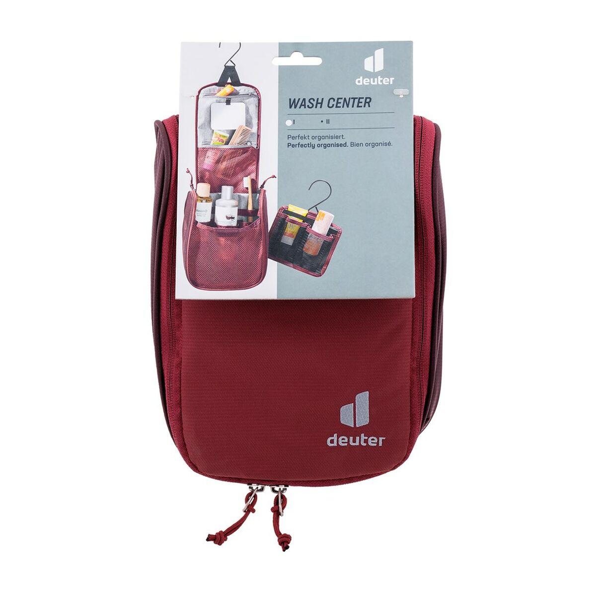 Neceser de Viaje Deuter Wash Center I Rojo Poliamida 18 x 22 x 8 cm