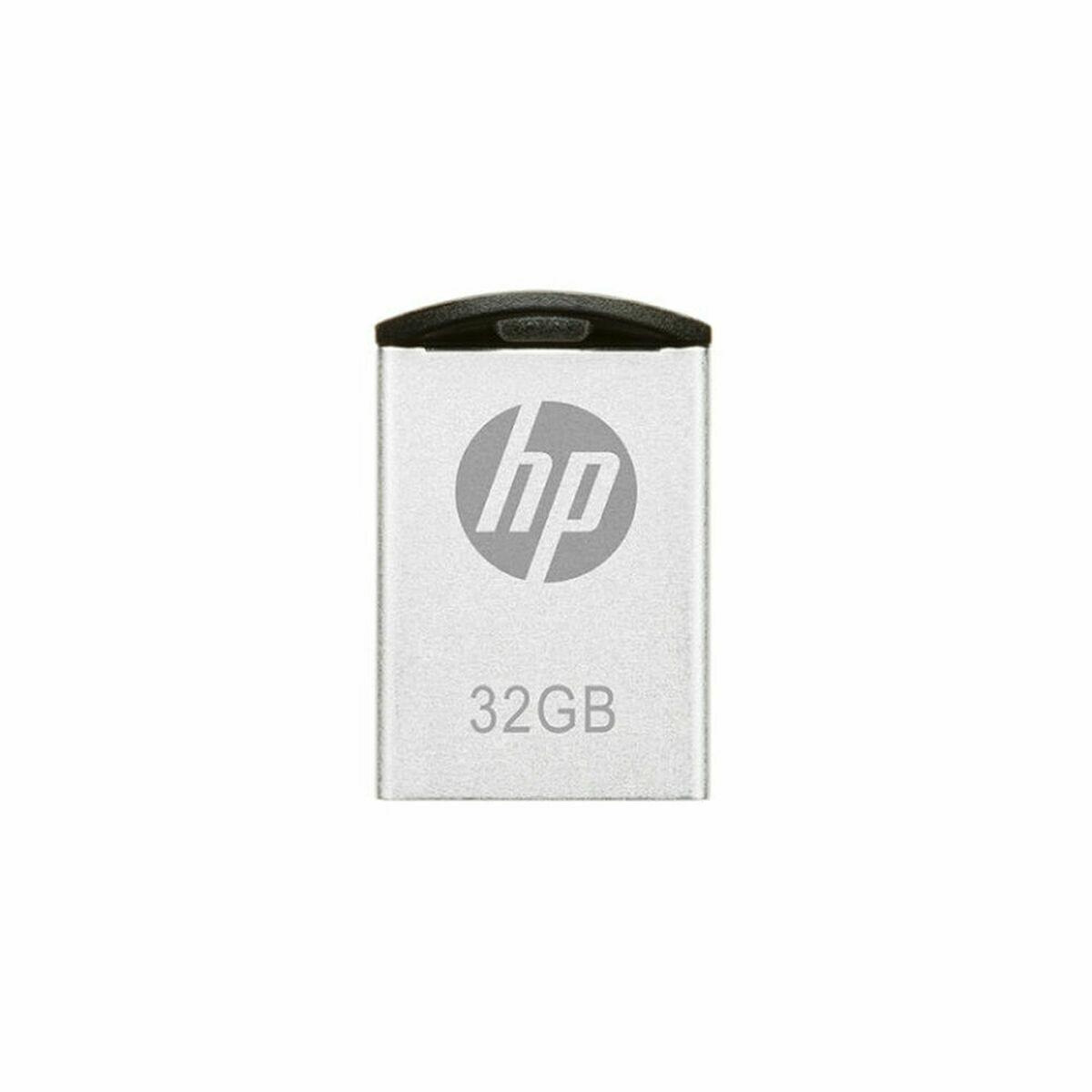 Memoria USB HP HPFD222W-32 Plateado Metal 32 GB