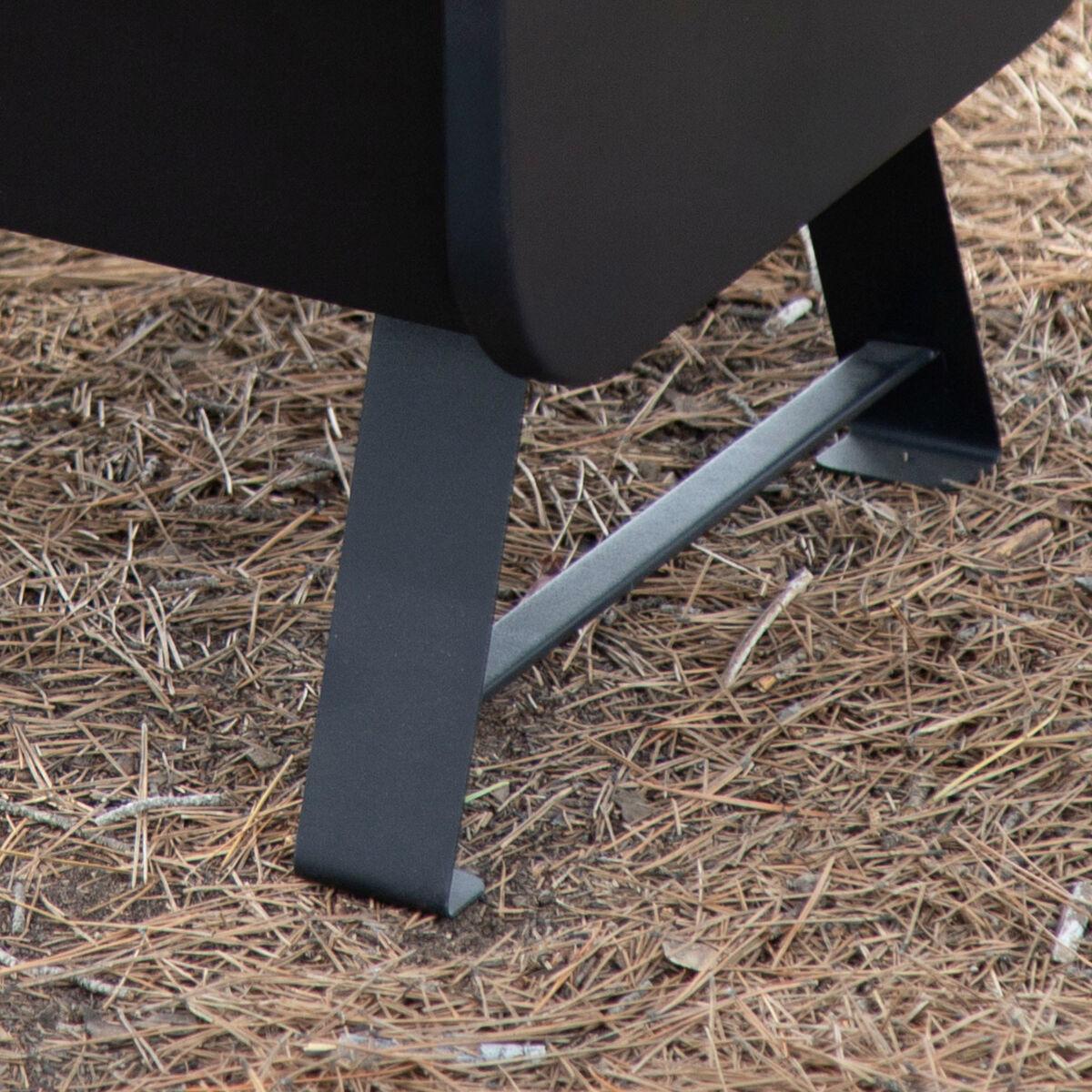Barbacoa Portátil Aktive Acero 45 x 25 x 30 cm Negro (2 Unidades)