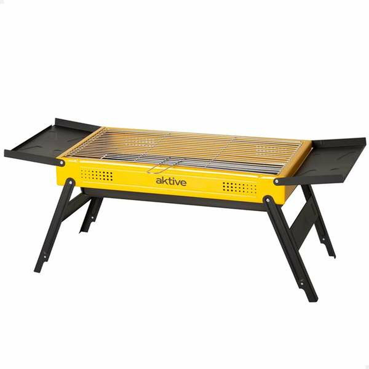 Barbacoa Portátil Aktive Acero 89 x 33 x 33 cm Amarillo
