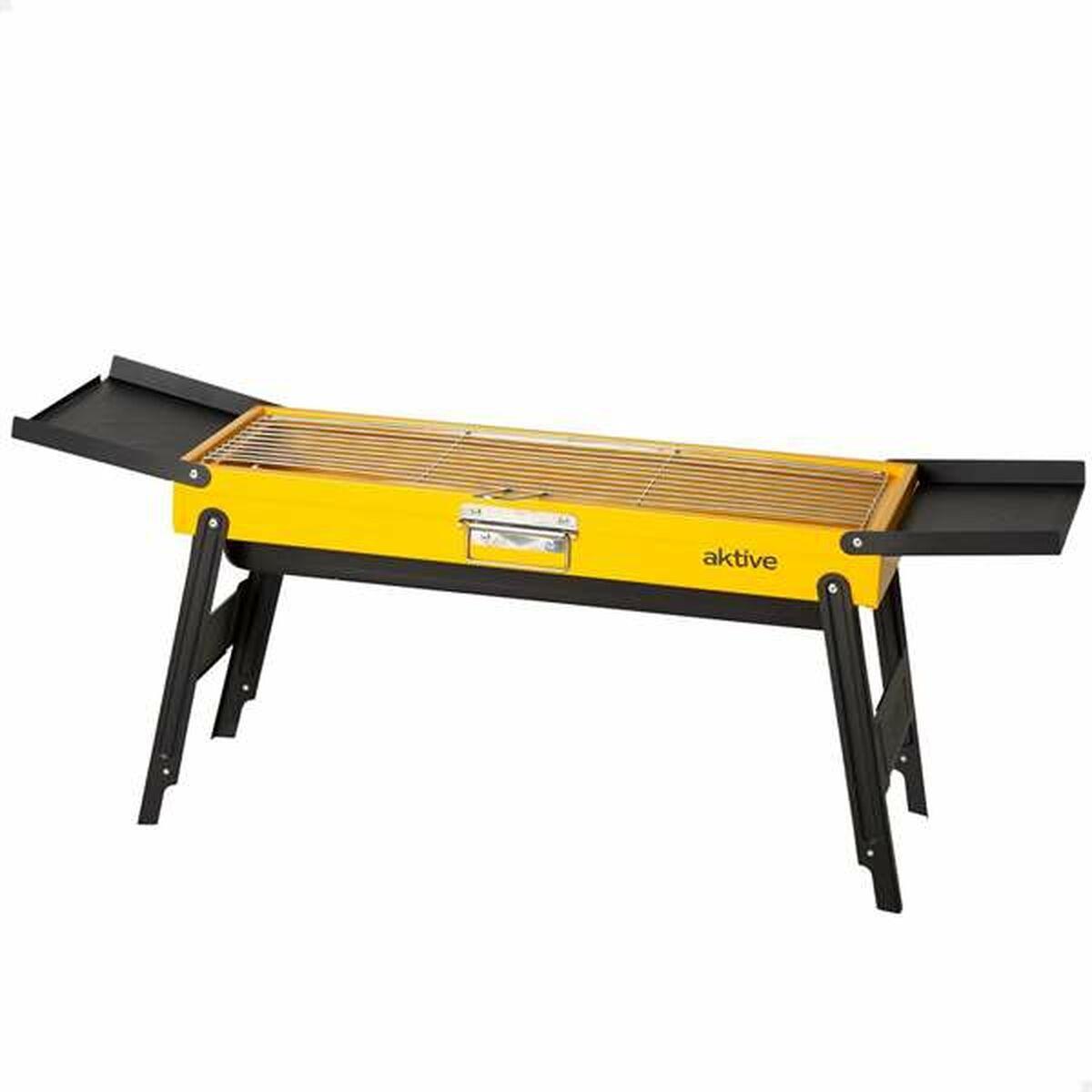 Barbacoa Portátil Aktive Acero 89 x 32 x 22 cm Amarillo