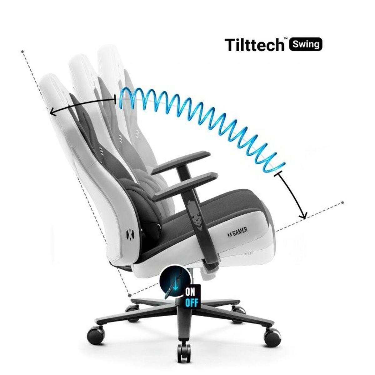 Silla Gaming Diablo Chairs X-GAMER 2.0 Normal Blanco Negro