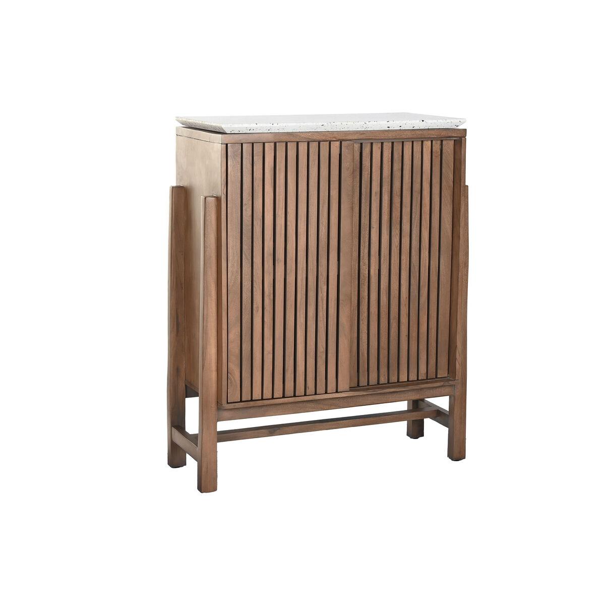 Aparador Home ESPRIT Acacia Terrazo 80 x 40 x 110 cm