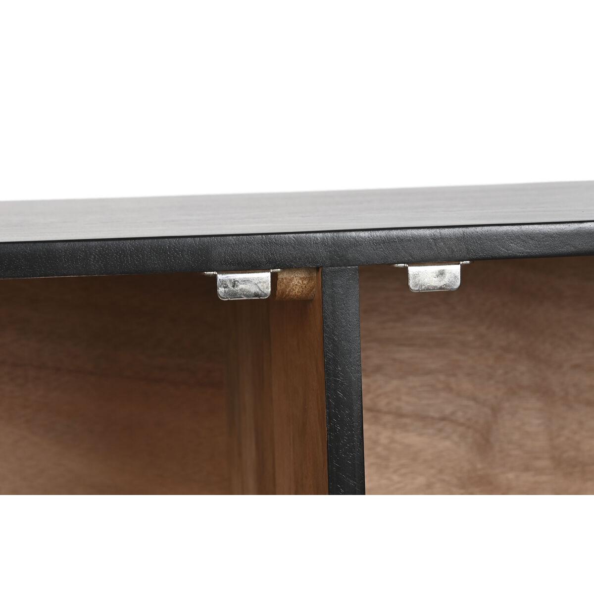 Aparador Home ESPRIT Negro Dorado Metal Madera de mango 81 x 45 x 75 cm