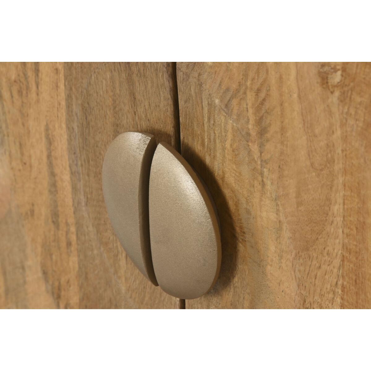 Aparador Home ESPRIT Dorado Natural Metal Madera de mango 81 x 45 x 75 cm