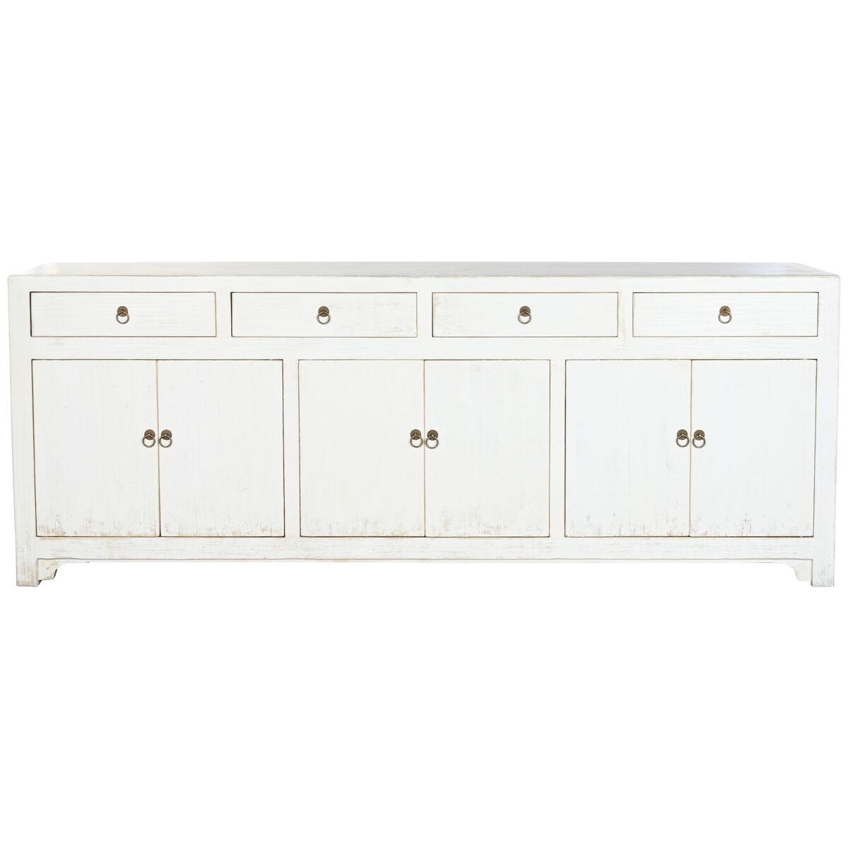 Aparador Home ESPRIT Blanco Madera de olmo 220 x 42 x 85 cm