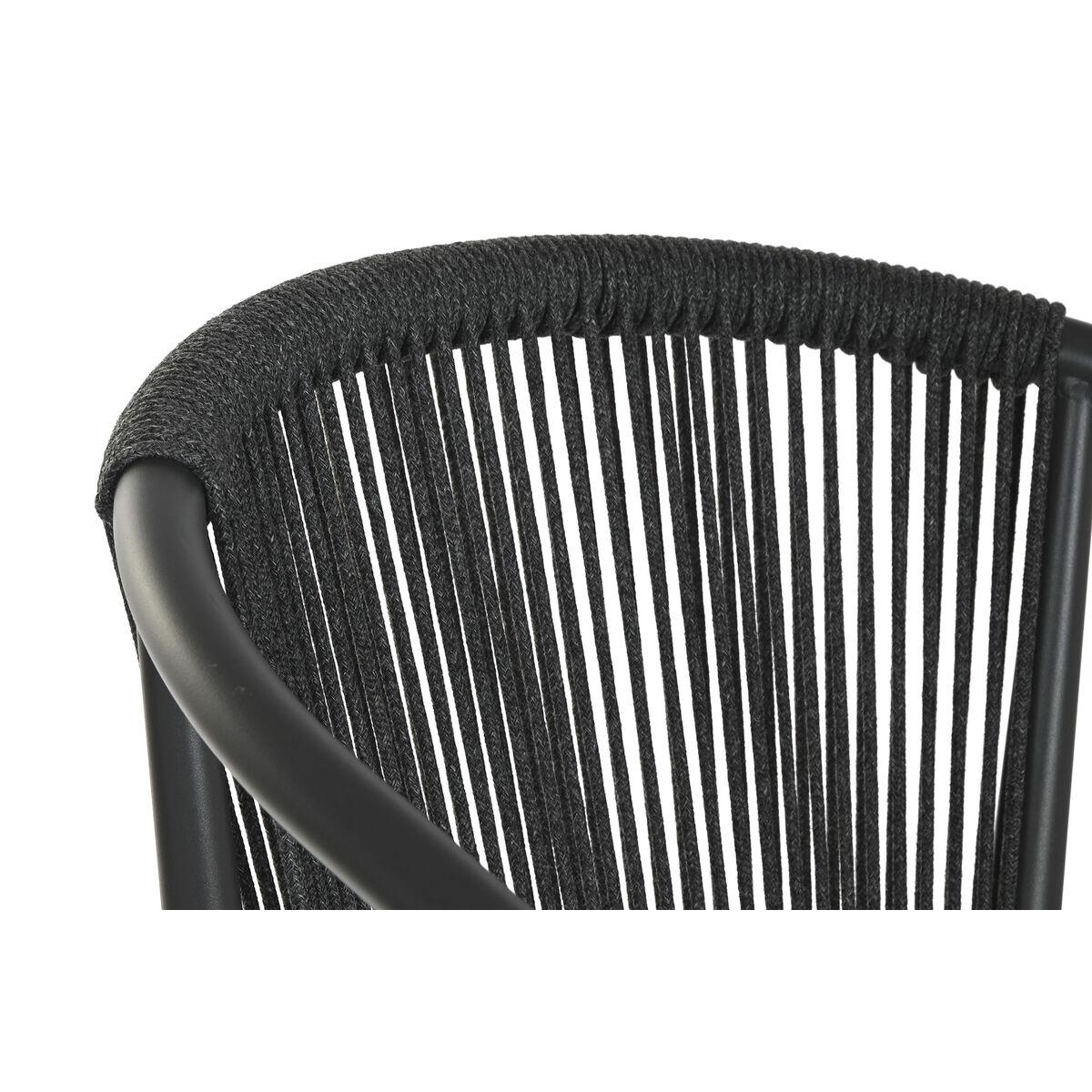 Taburete Home ESPRIT Aluminio ratán sintético 57 x 61 x 108 cm