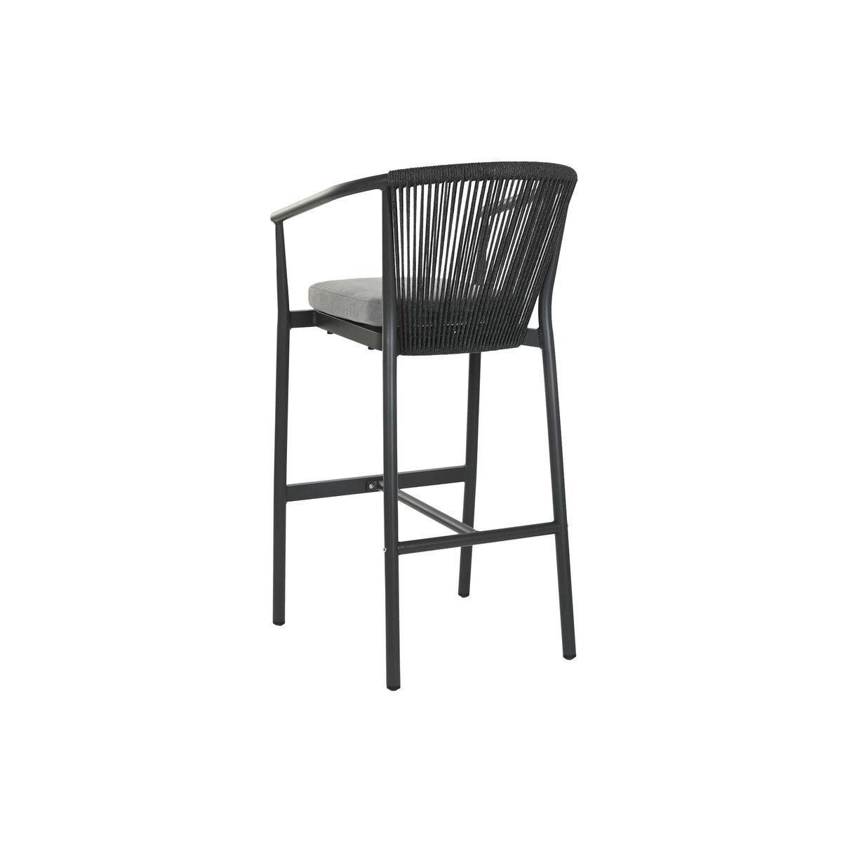 Taburete Home ESPRIT Aluminio ratán sintético 57 x 61 x 108 cm
