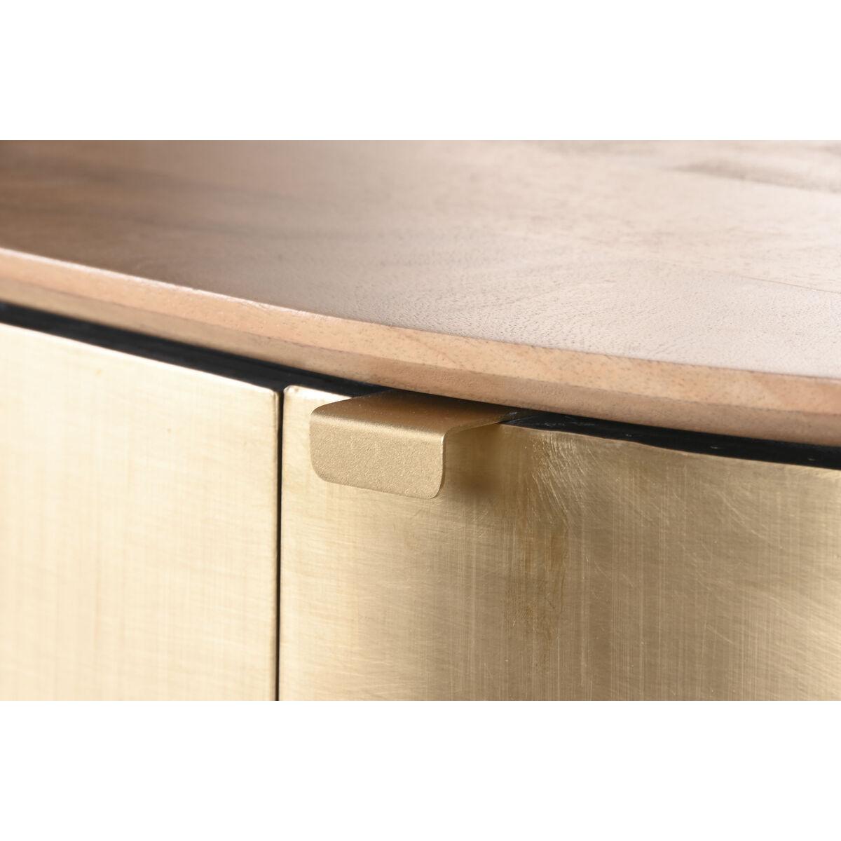 Aparador Home ESPRIT Dorado Latón Madera de mango 197 x 46 x 85 cm