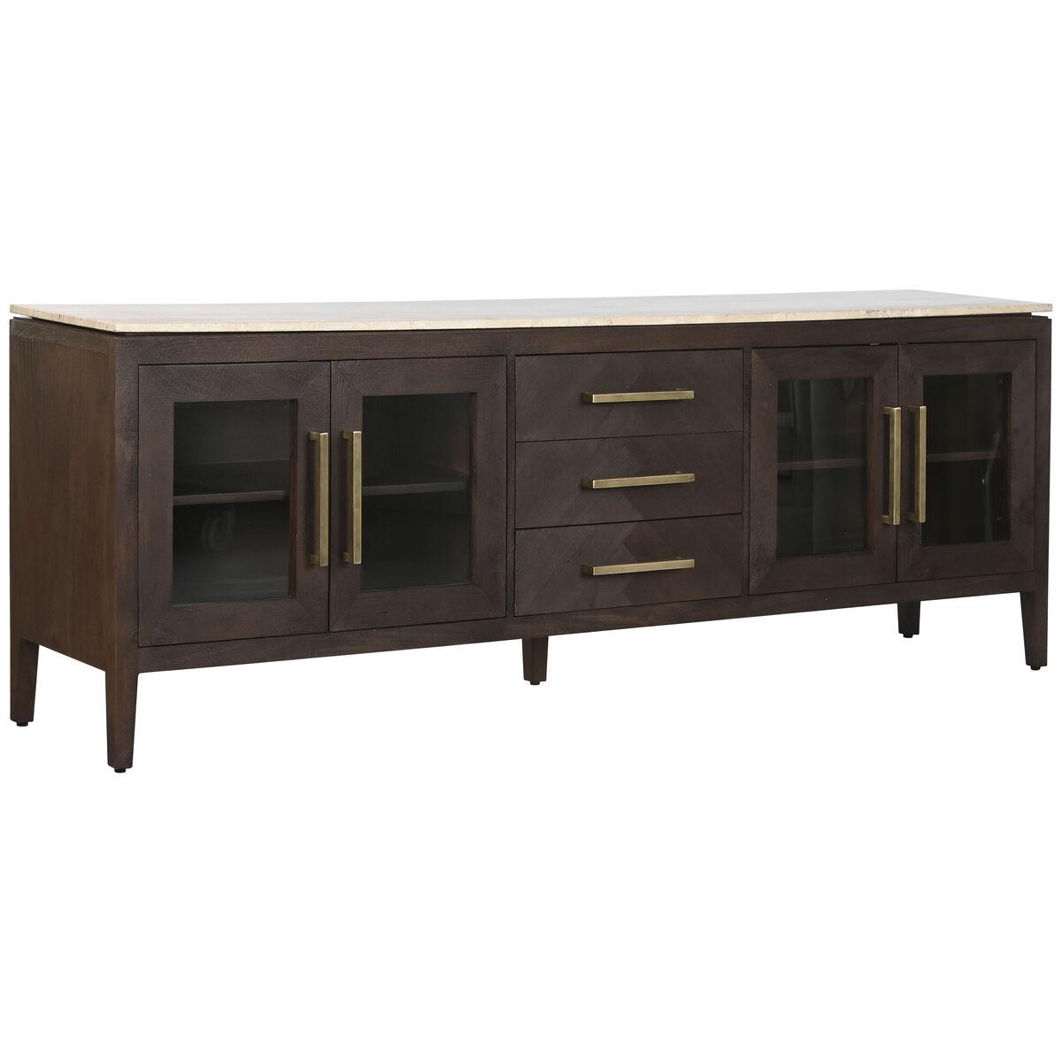 Aparador Home ESPRIT Mármol Madera de mango 200 x 40 x 70 cm