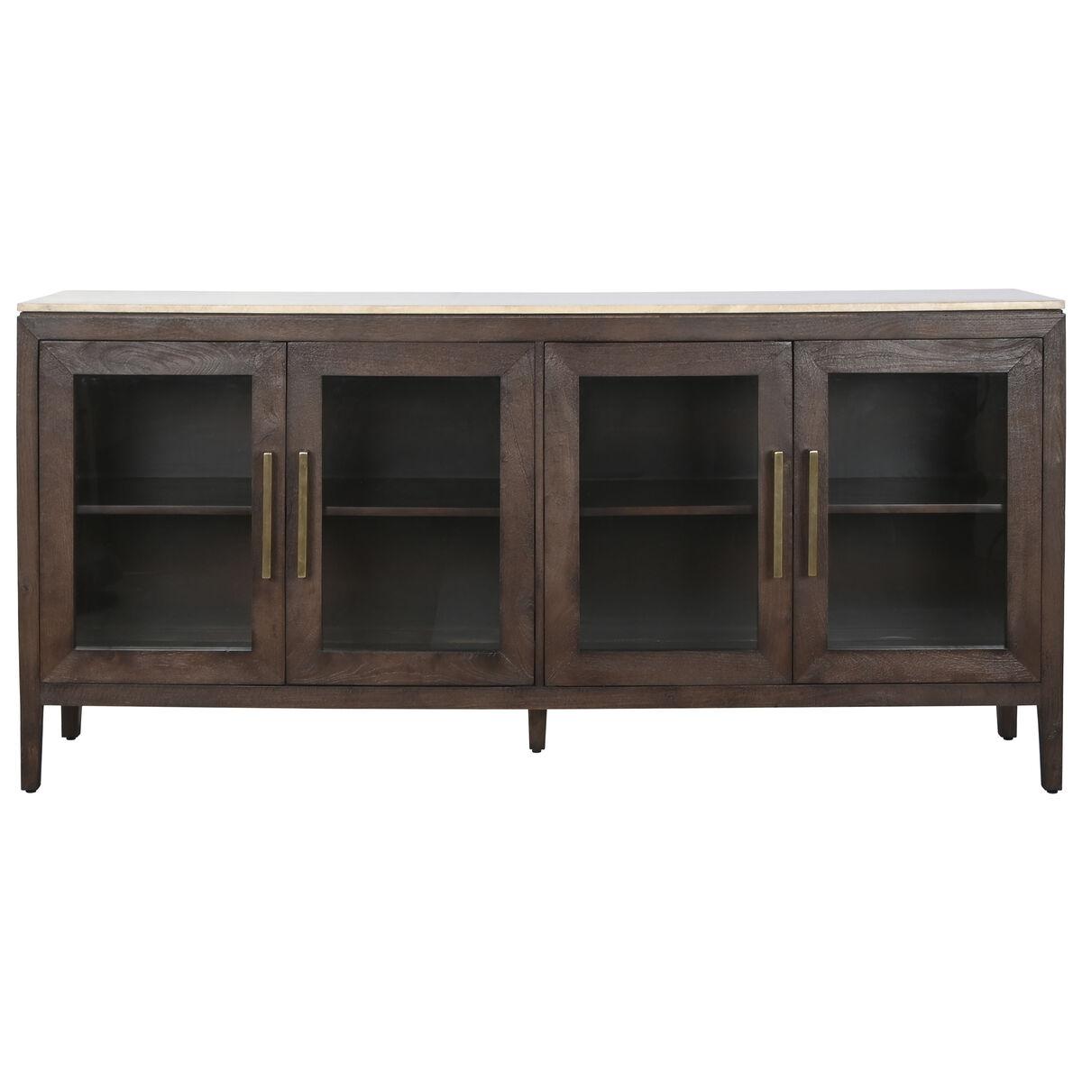 Aparador Home ESPRIT Mármol Madera de mango 180 x 40 x 85 cm