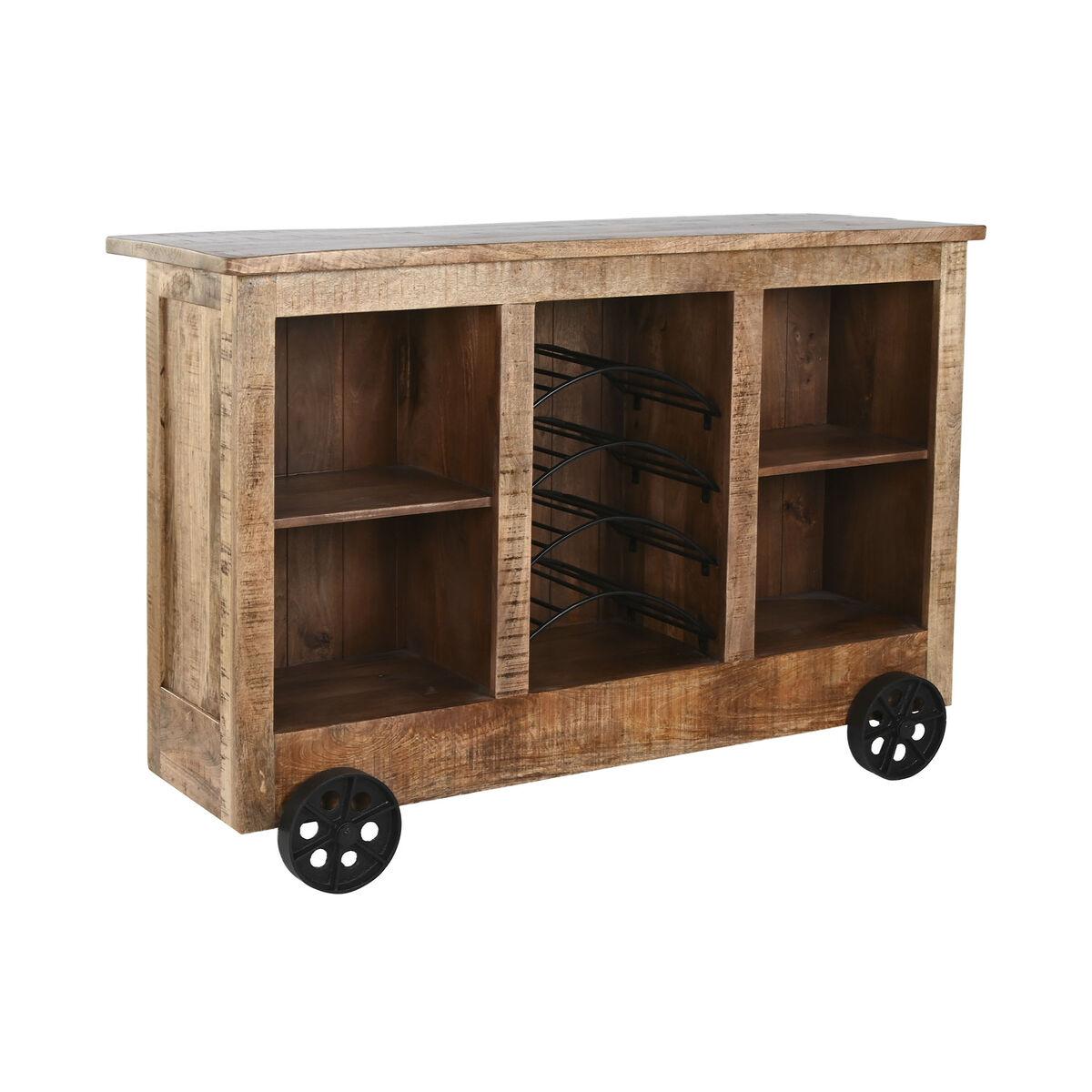 Mueble bar Home ESPRIT Negro Natural 145 x 53 x 100 cm