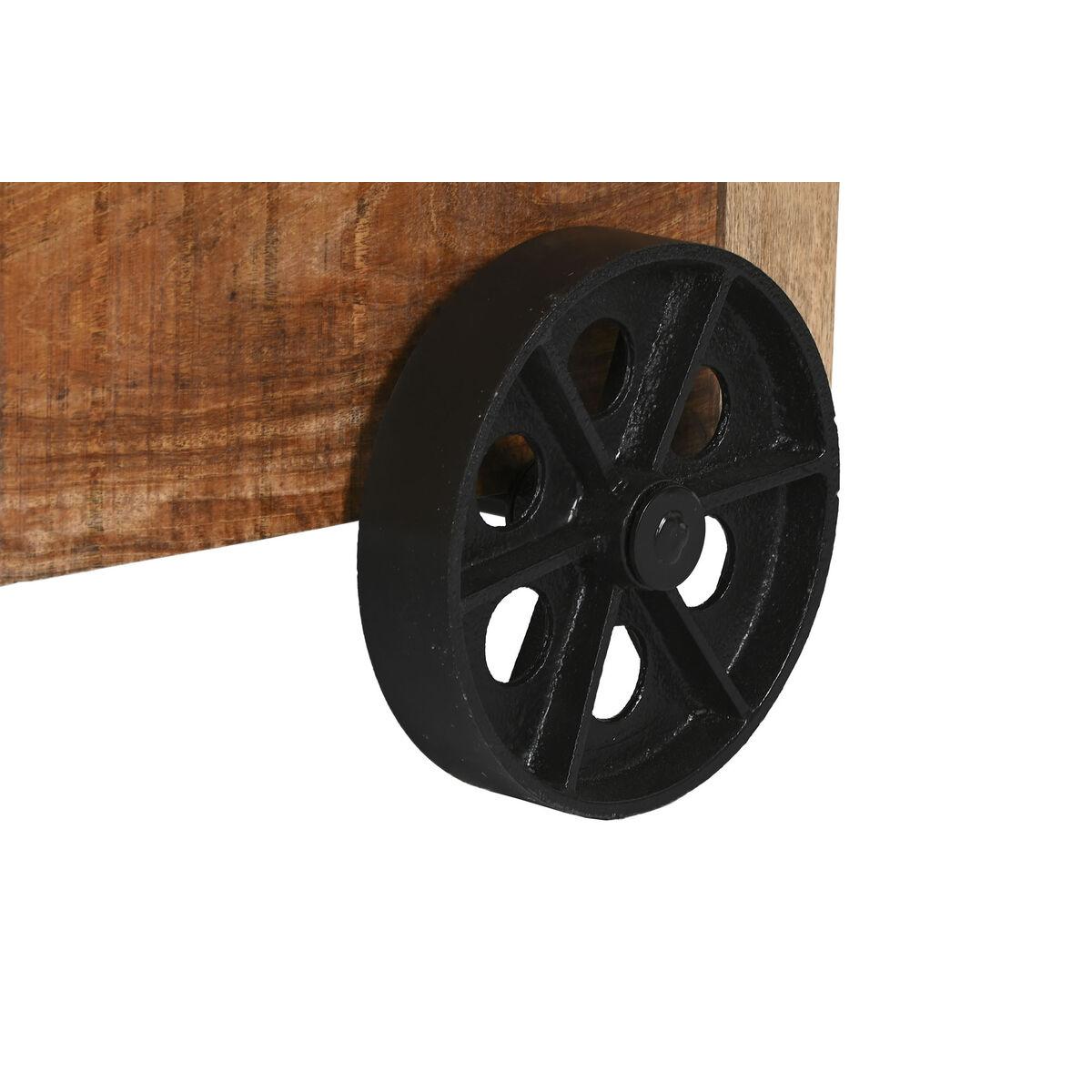 Mueble bar Home ESPRIT Negro Natural 145 x 53 x 100 cm