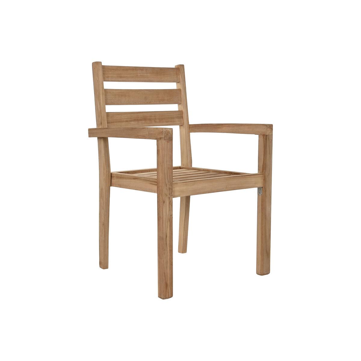Silla de Jardín Home ESPRIT Marrón Teca 67 x 55 x 95 cm
