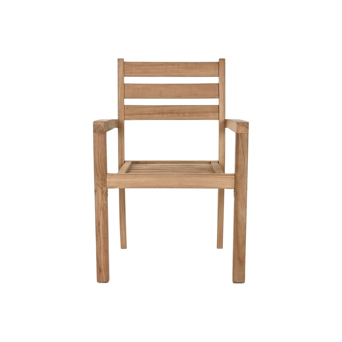 Silla de Jardín Home ESPRIT Marrón Teca 67 x 55 x 95 cm