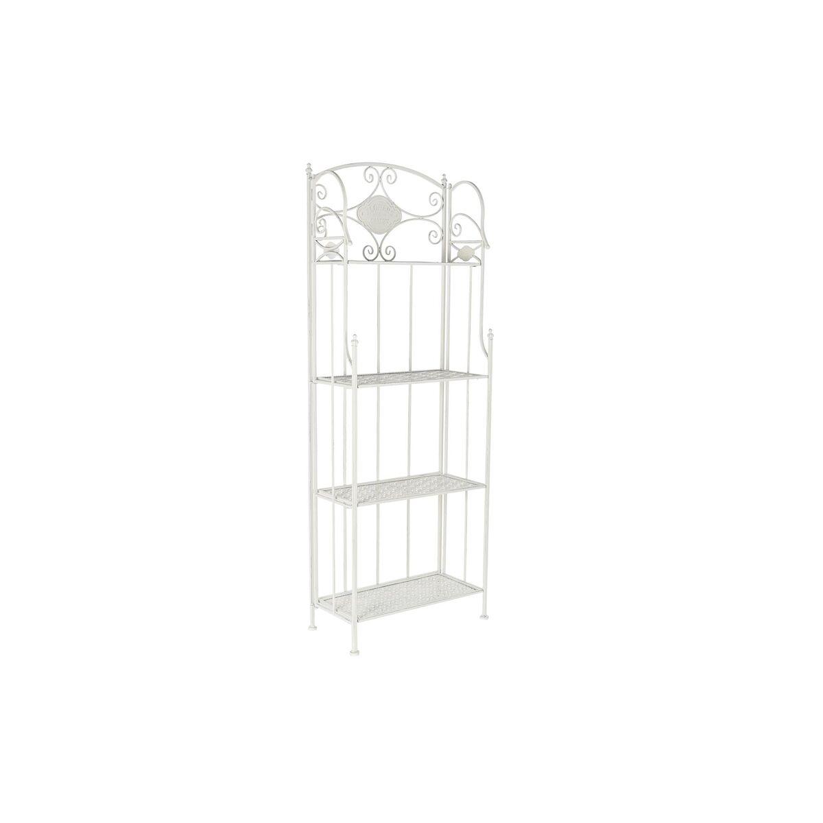 Estantería Home ESPRIT Blanco Metal 4 Estantes 61 x 29 x 163,5 cm