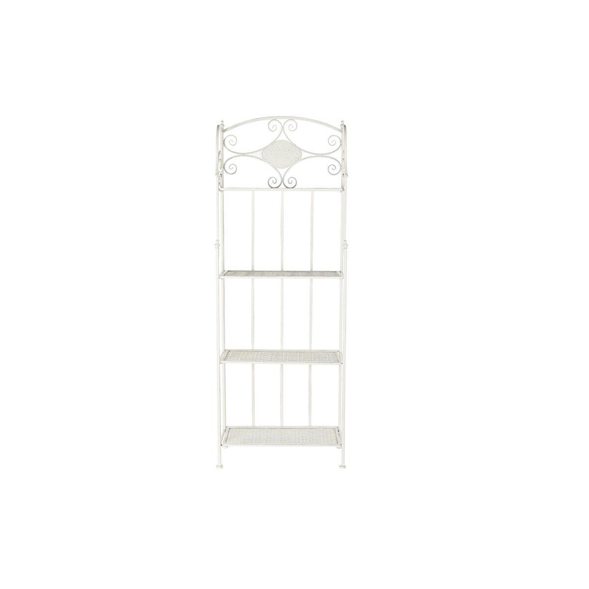Estantería Home ESPRIT Blanco Metal 4 Estantes 61 x 29 x 163,5 cm