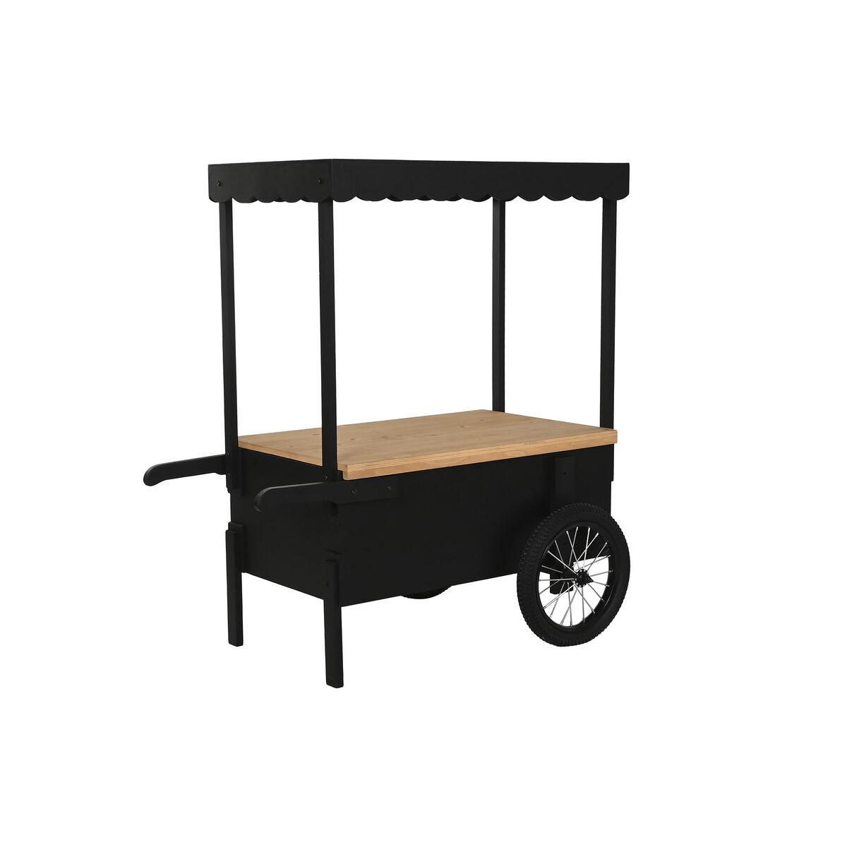 Carro de Jardín Home ESPRIT Negro Natural 106,5 x 51 x 114,5 cm