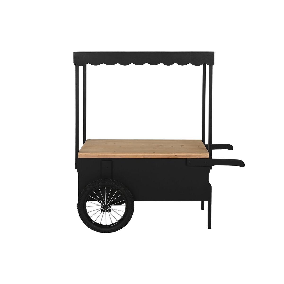 Carro de Jardín Home ESPRIT Negro Natural 106,5 x 51 x 114,5 cm