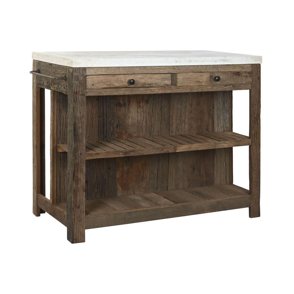 Mueble de cocina Home ESPRIT Blanco Natural 120 x 60 x 97 cm 131 x 61,5 x 97 cm