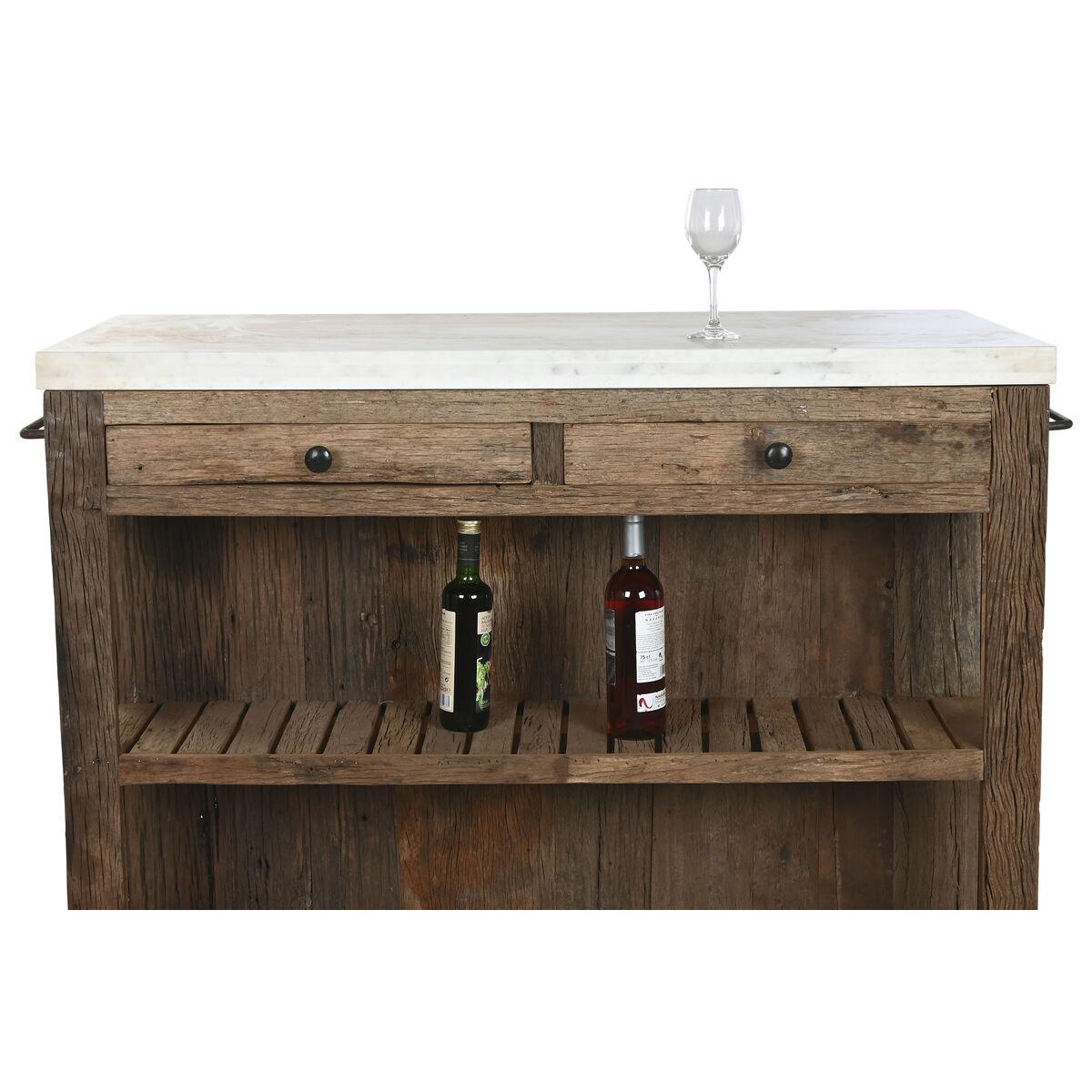 Mueble de cocina Home ESPRIT Blanco Natural 120 x 60 x 97 cm 131 x 61,5 x 97 cm
