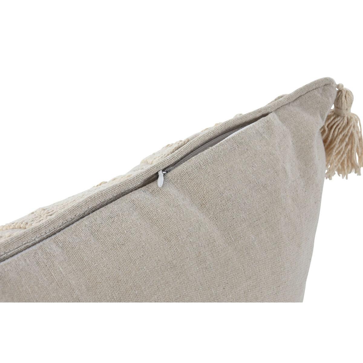 Cojín Home ESPRIT Beige Natural Boho 50 x 8 x 30 cm