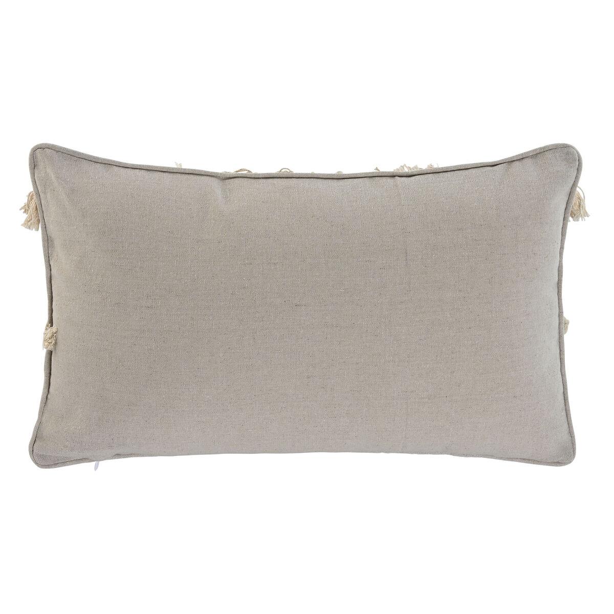 Cojín Home ESPRIT Blanco Negro Boho 50 x 8 x 30 cm