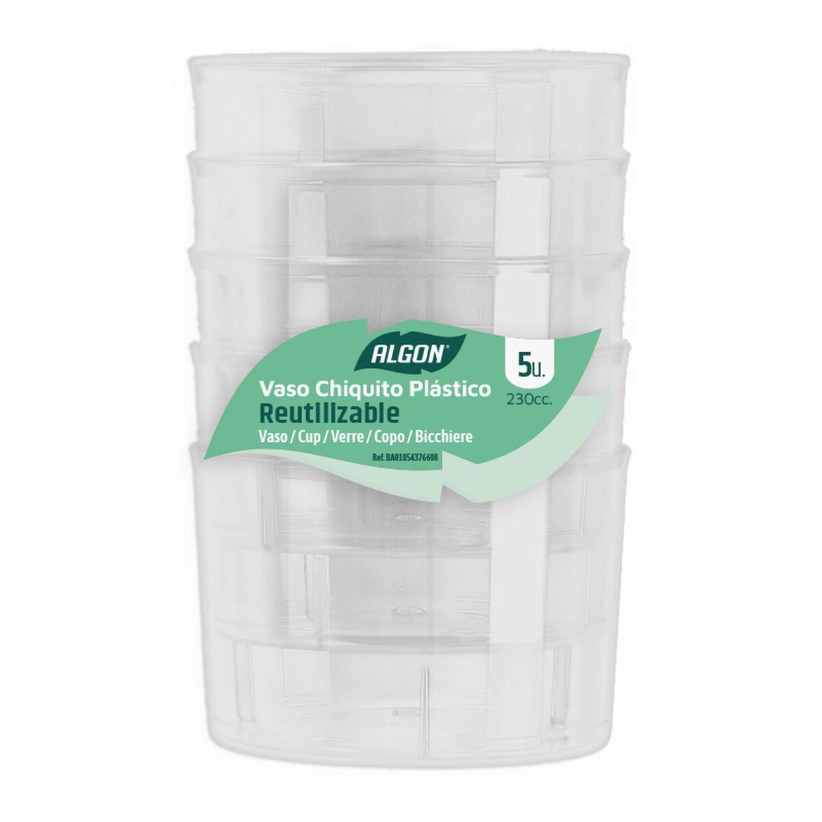 Set de Vasos Algon 5 Piezas (18 Unidades)