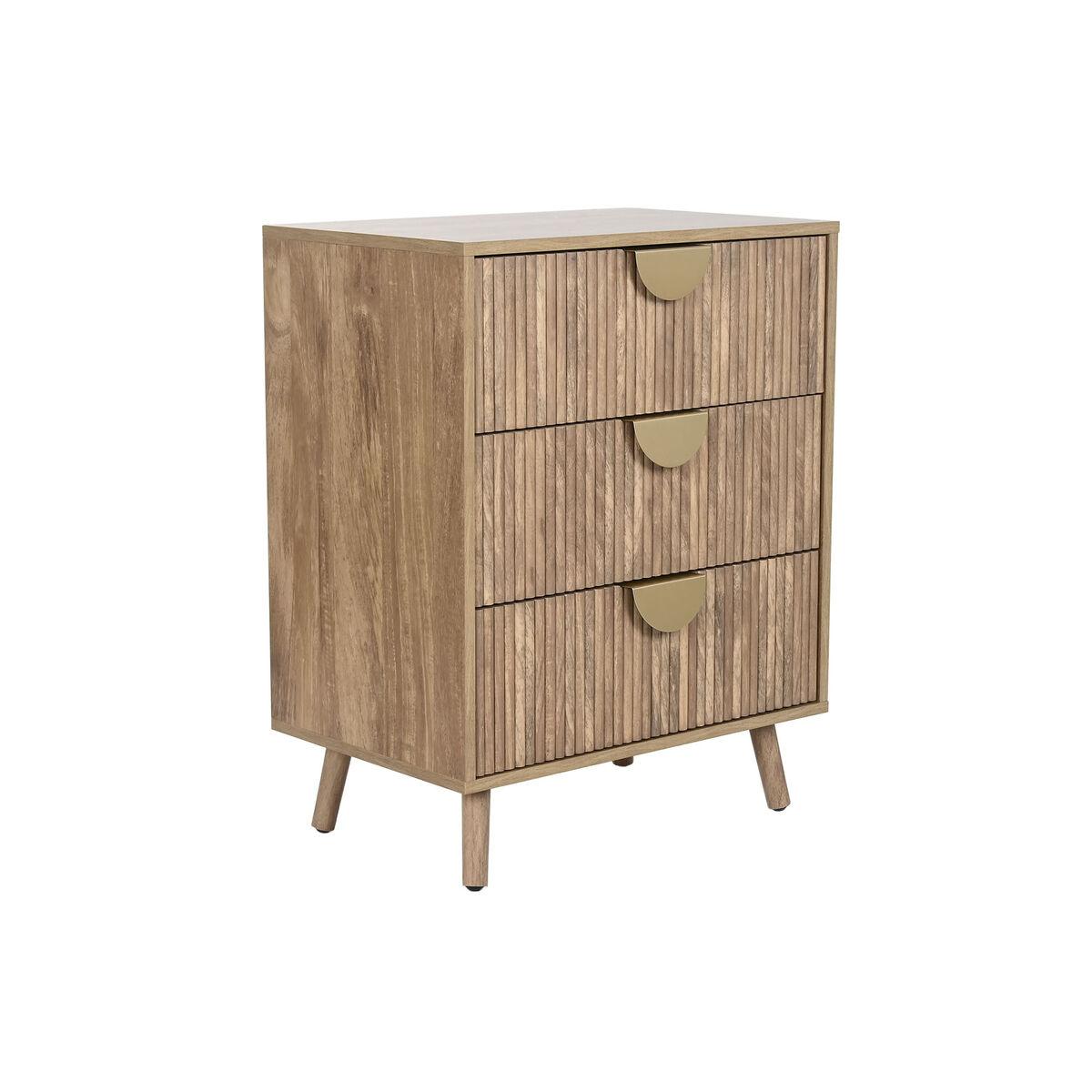 Cajonera Home ESPRIT Marrón Dorado 60 x 39 x 77 cm