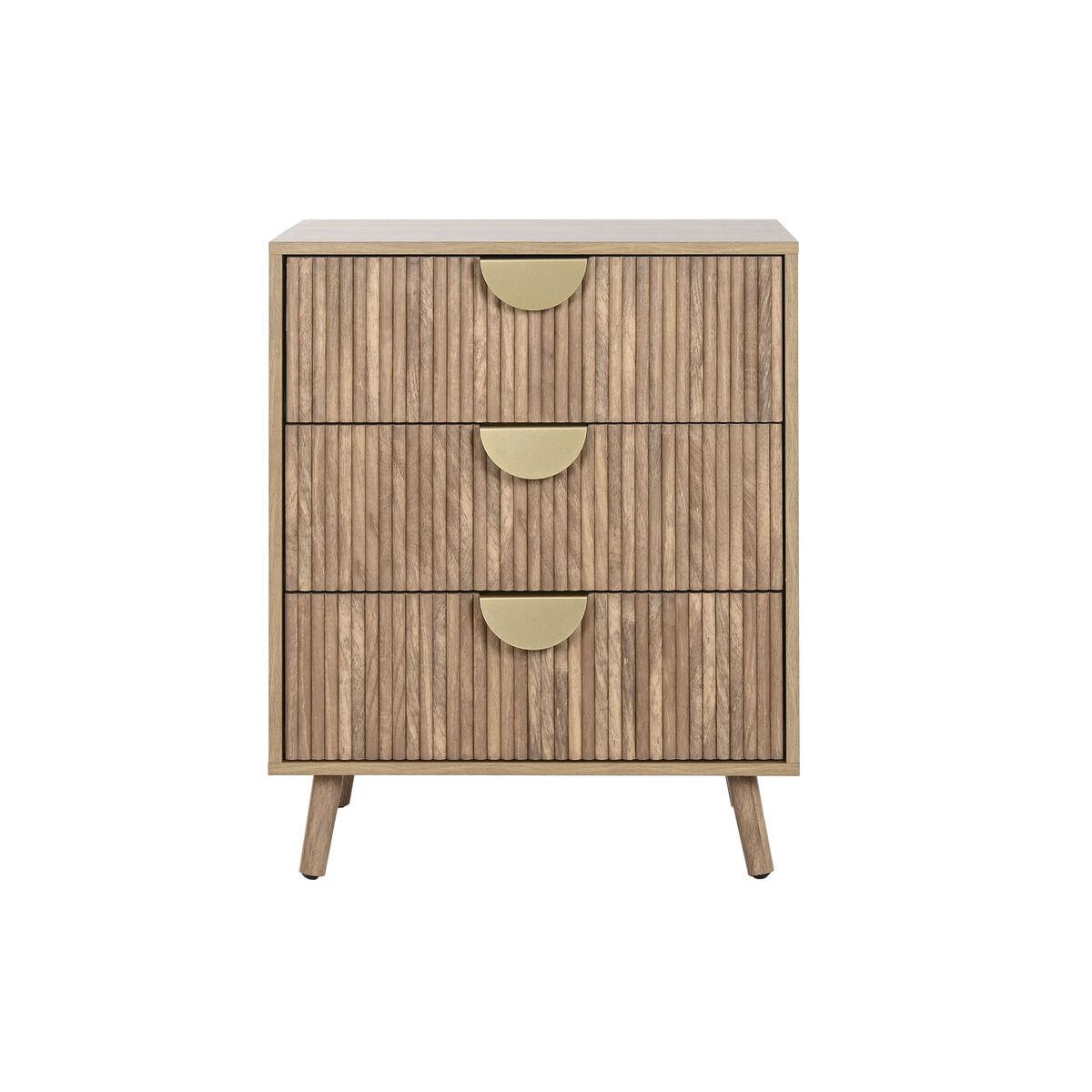 Cajonera Home ESPRIT Marrón Dorado 60 x 39 x 77 cm