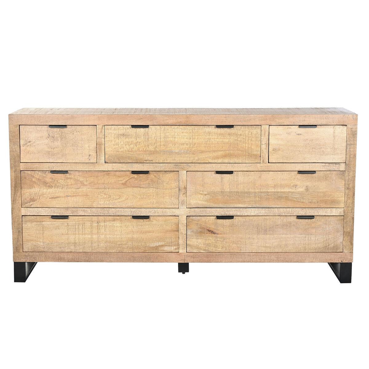 Cajonera Home ESPRIT Marrón Negro Alpino 180 x 45 x 91 cm