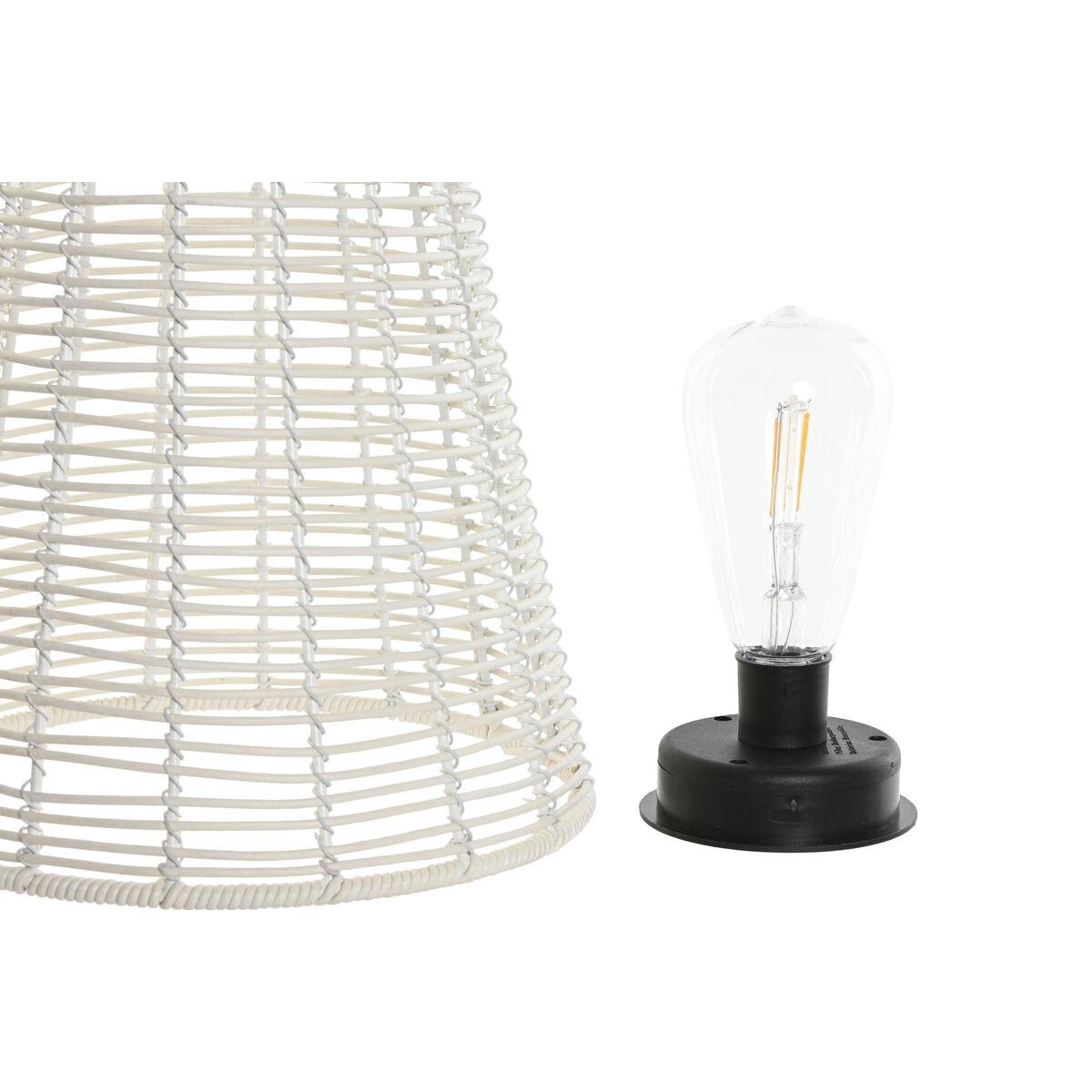 Lámpara solar Home ESPRIT Blanco 35 x 35 x 76 cm