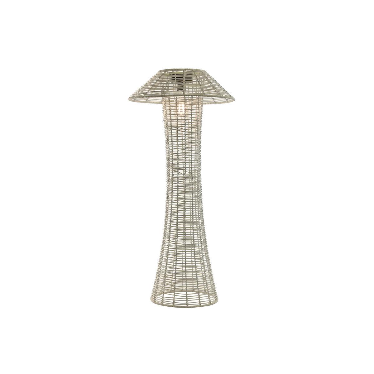 Lámpara solar Home ESPRIT Blanco 35 x 35 x 76 cm