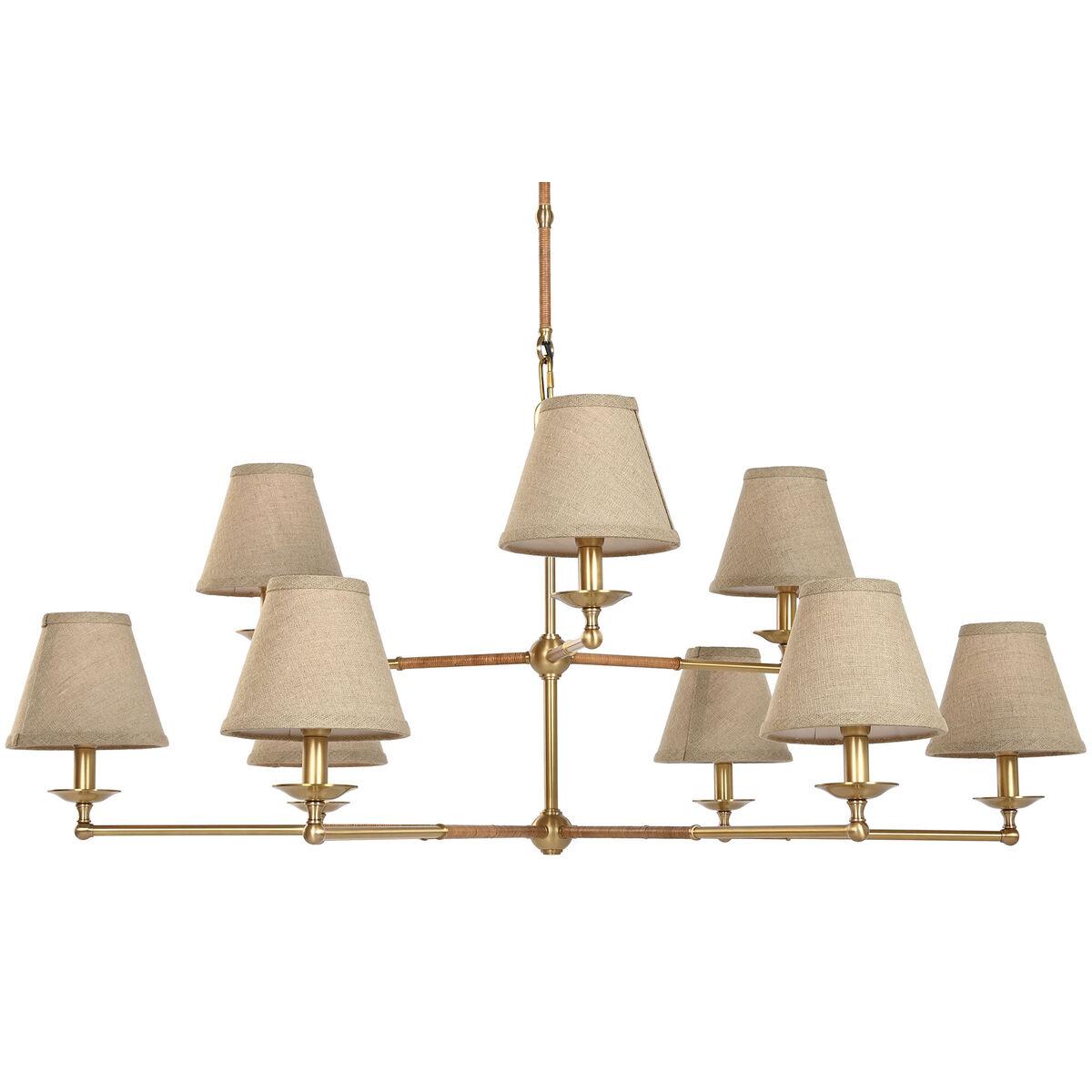 Lámpara de Techo Home ESPRIT Beige Dorado Latón 25 W 113 x 113 x 132 cm