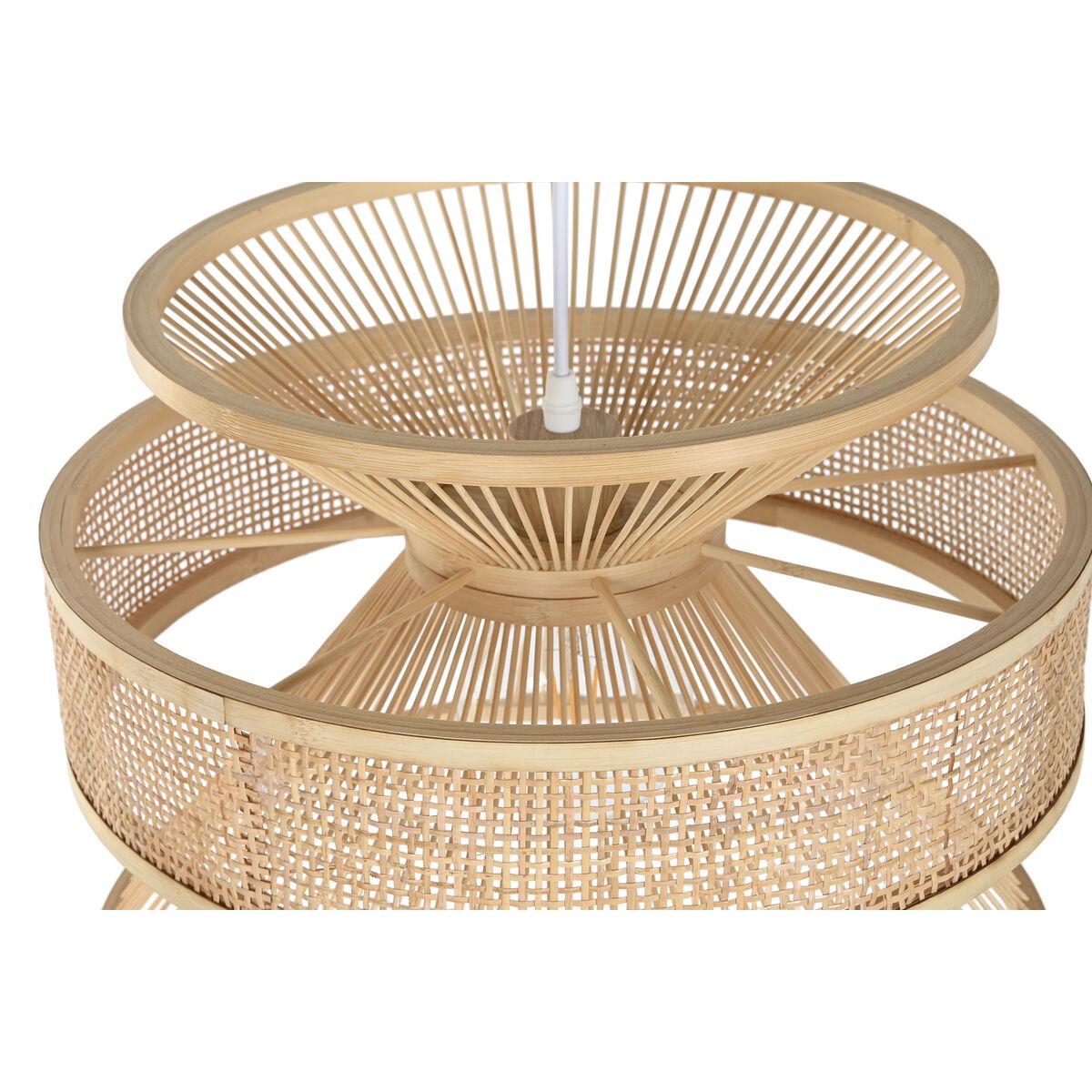 Lámpara de Techo Home ESPRIT Marrón Bambú 50 W 40 x 40 x 30 cm