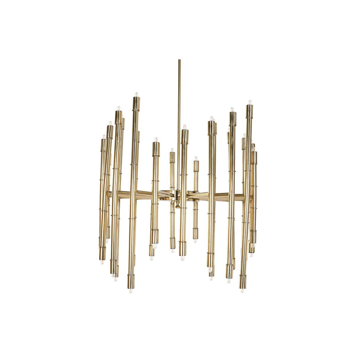 Lámpara de Techo Home ESPRIT Dorado Metal Acero 74 x 74 x 138 cm